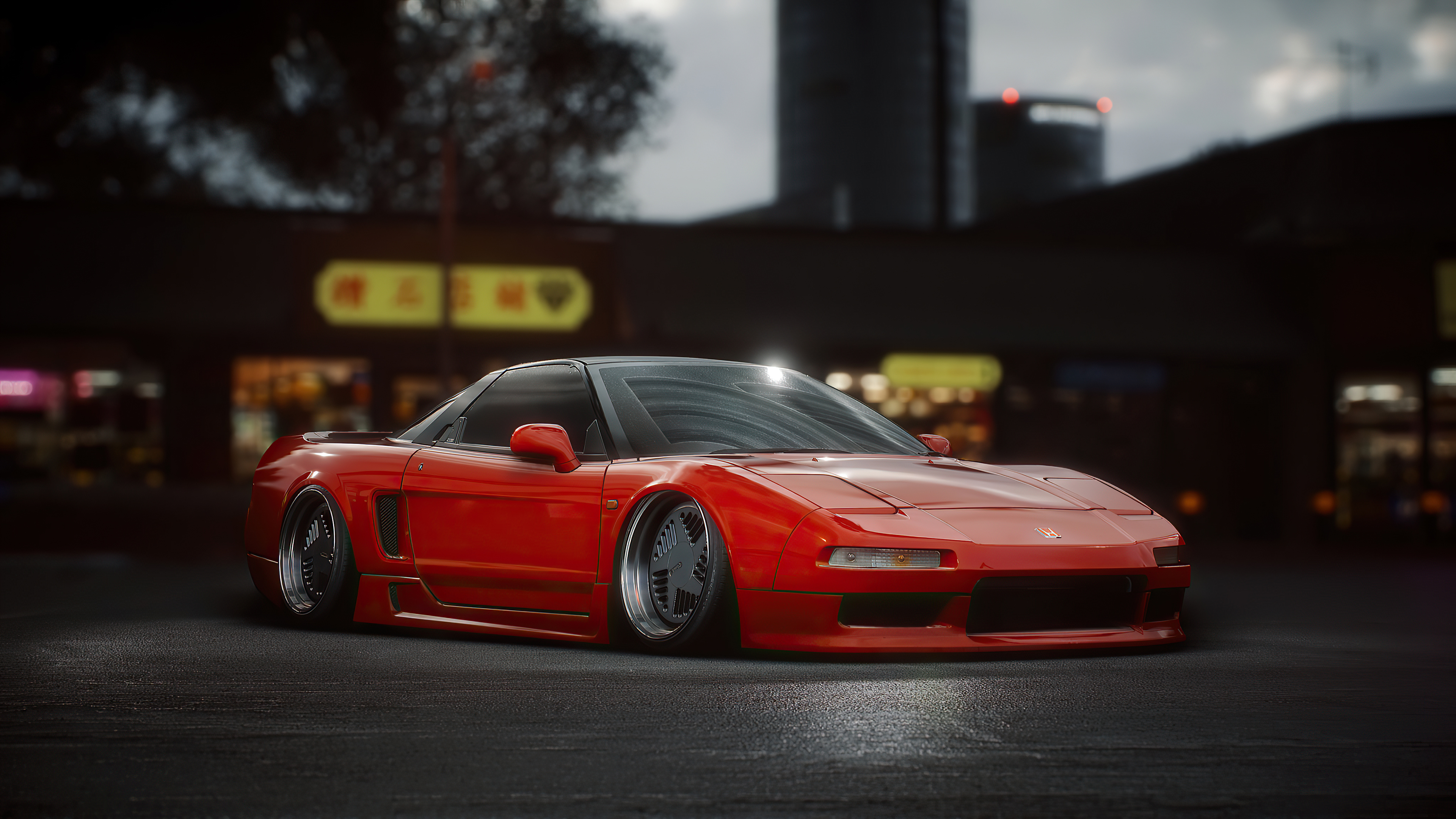 Бесплатное фото Красная Honda NSX в Need for Speed