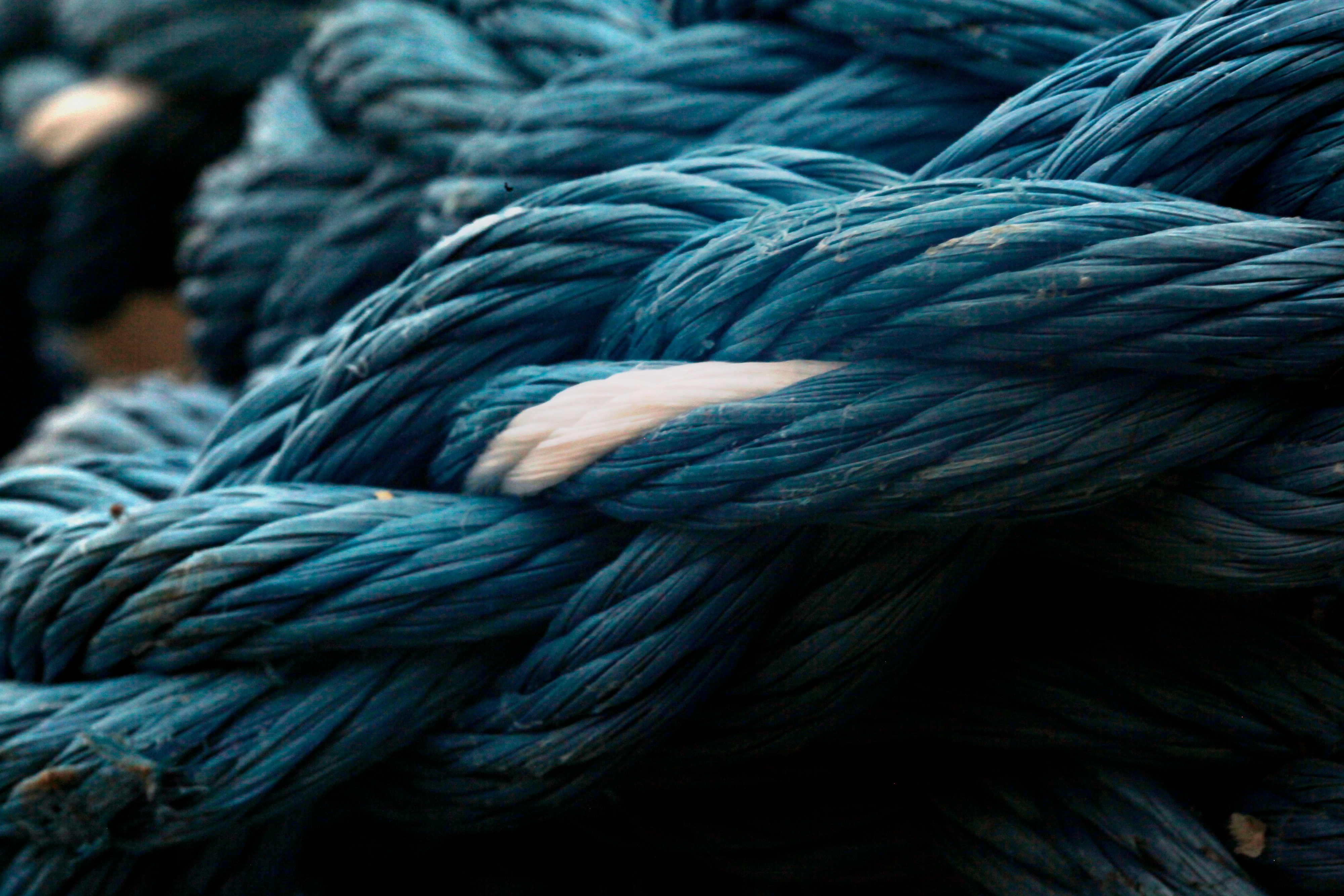 Wallpapers rope texture blue on the desktop