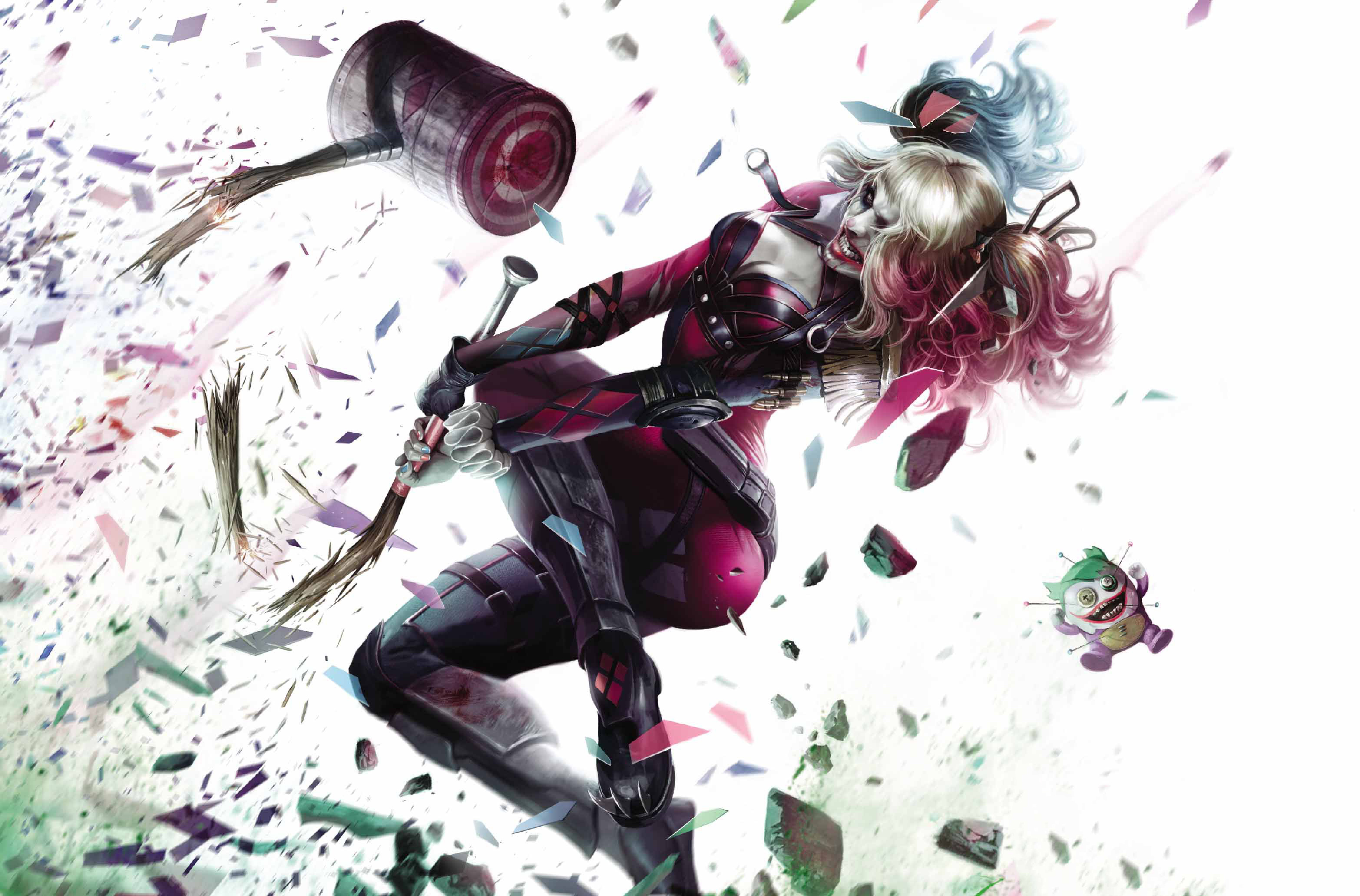 Wallpapers Harley Quinn suicide squad artwork on the desktop