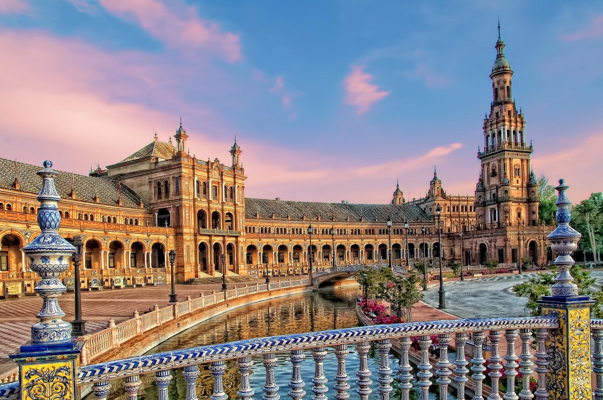 Wallpapers Spain Spain Square Seville on the desktop