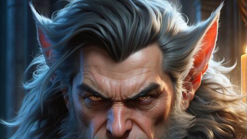 Бесплатное фото Человек-волк