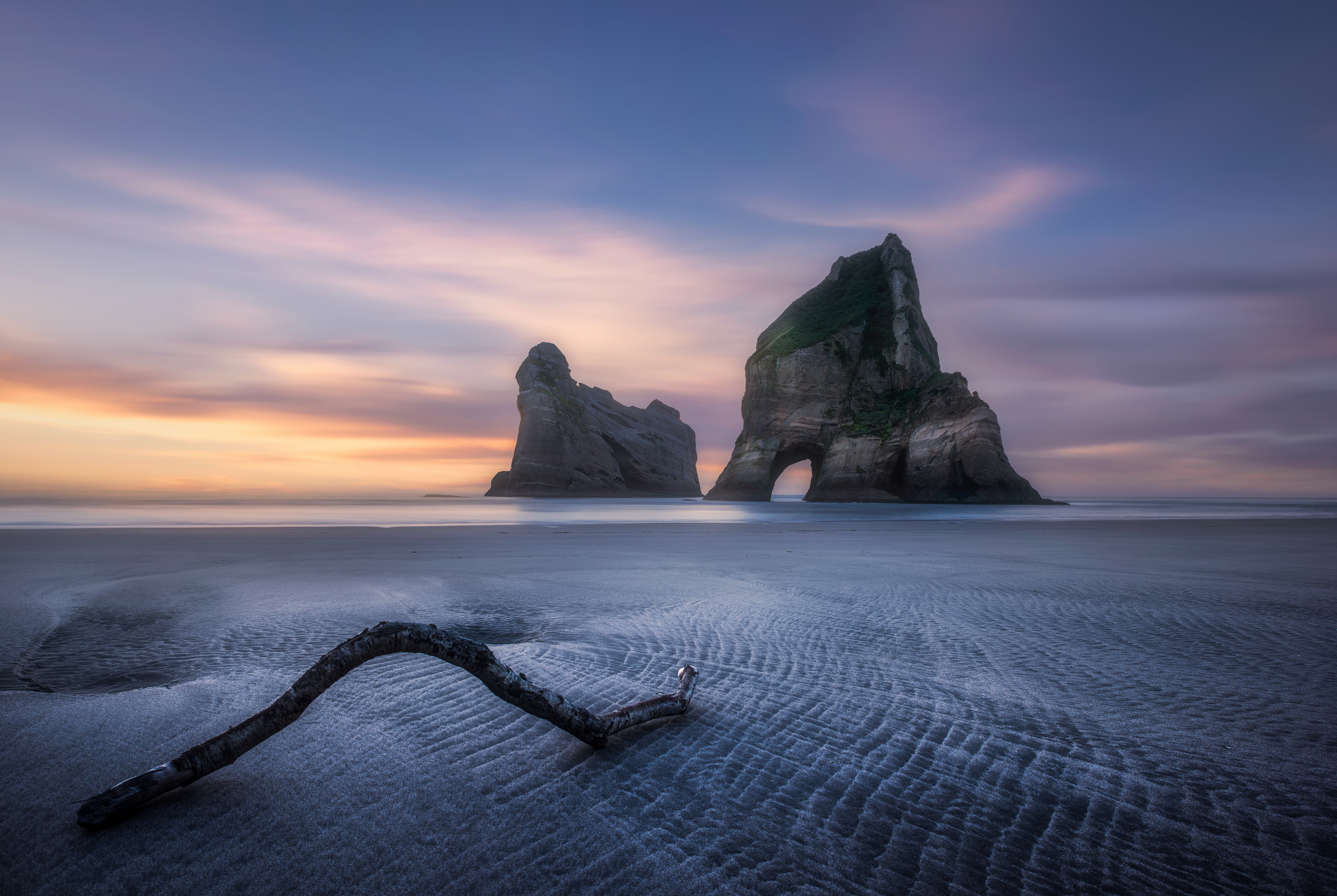 Wallpapers nature coast new zealand rocky shore on the desktop