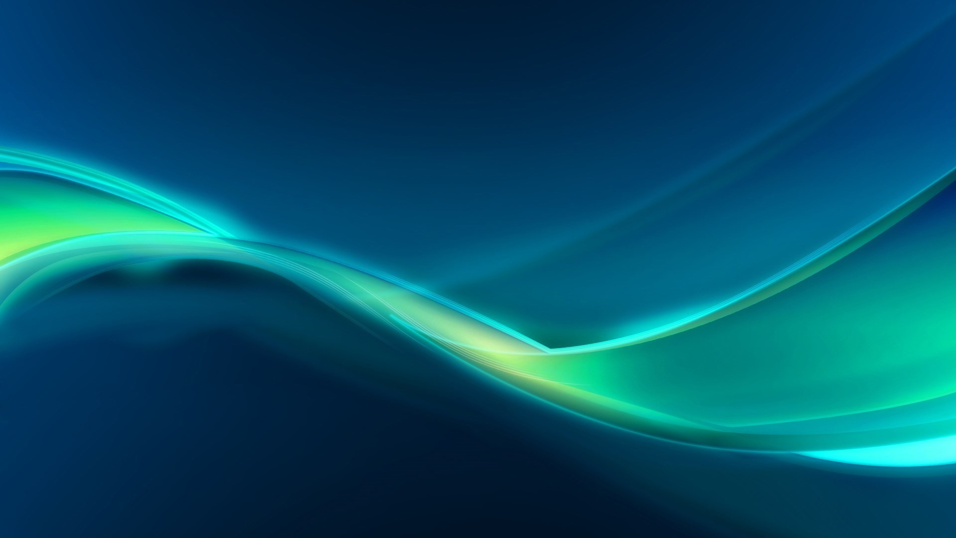 Wallpapers artstation wavy lines green on the desktop