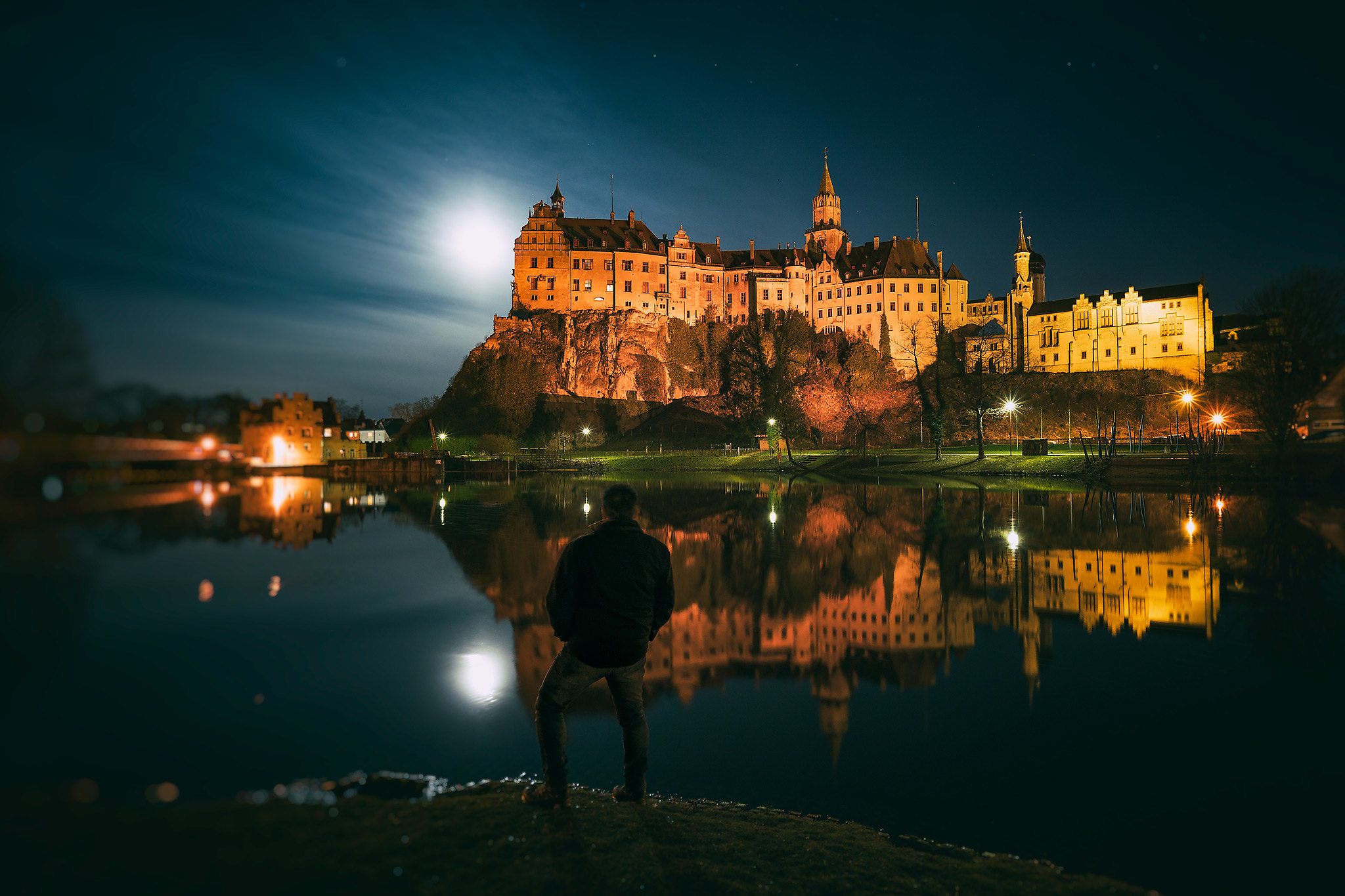 Обои Замок Гогенцоллерн Burg Hohenzollern старинный замок-крепость на рабочий стол