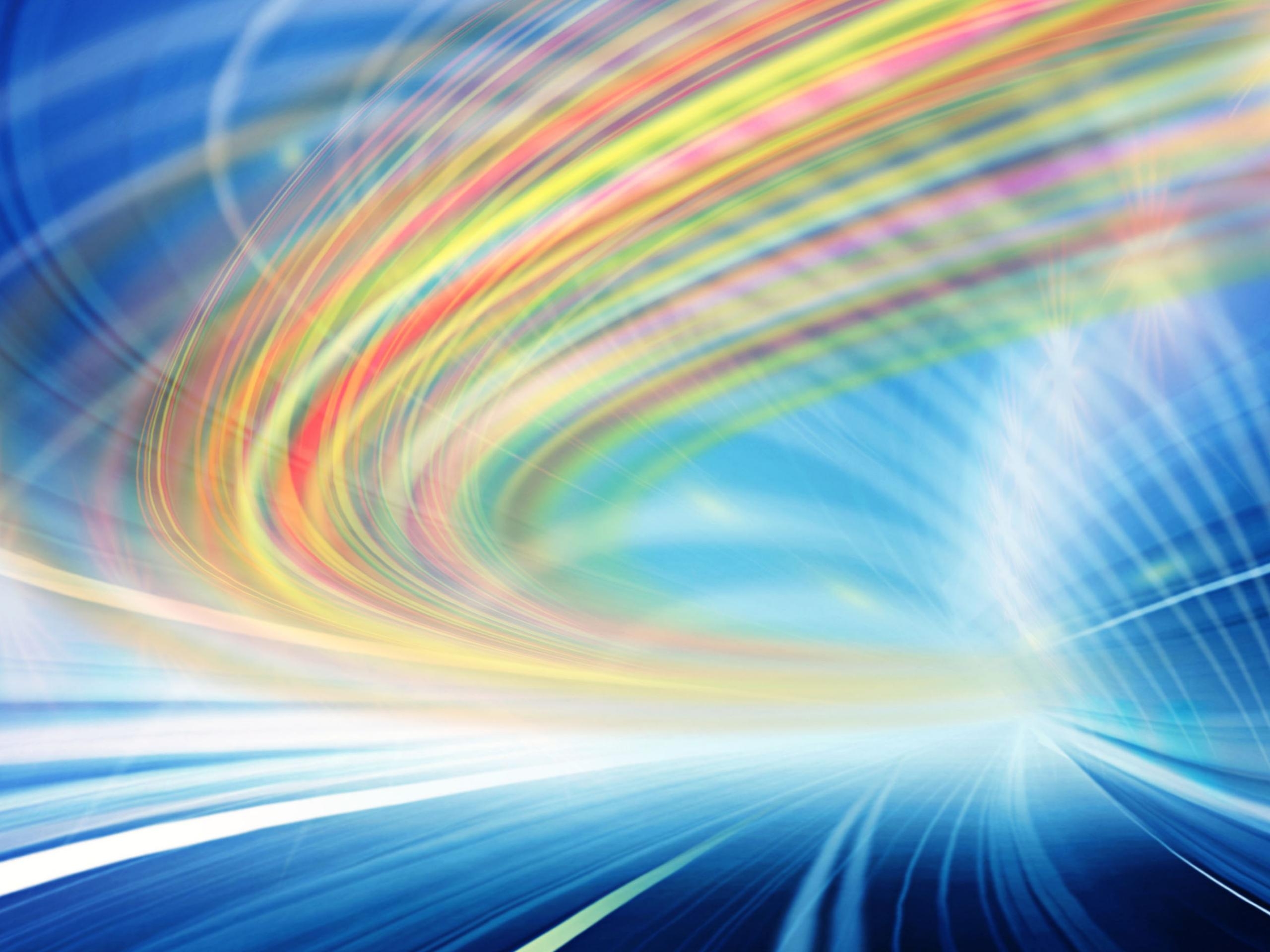 桌面上的壁纸多彩 发光 模式