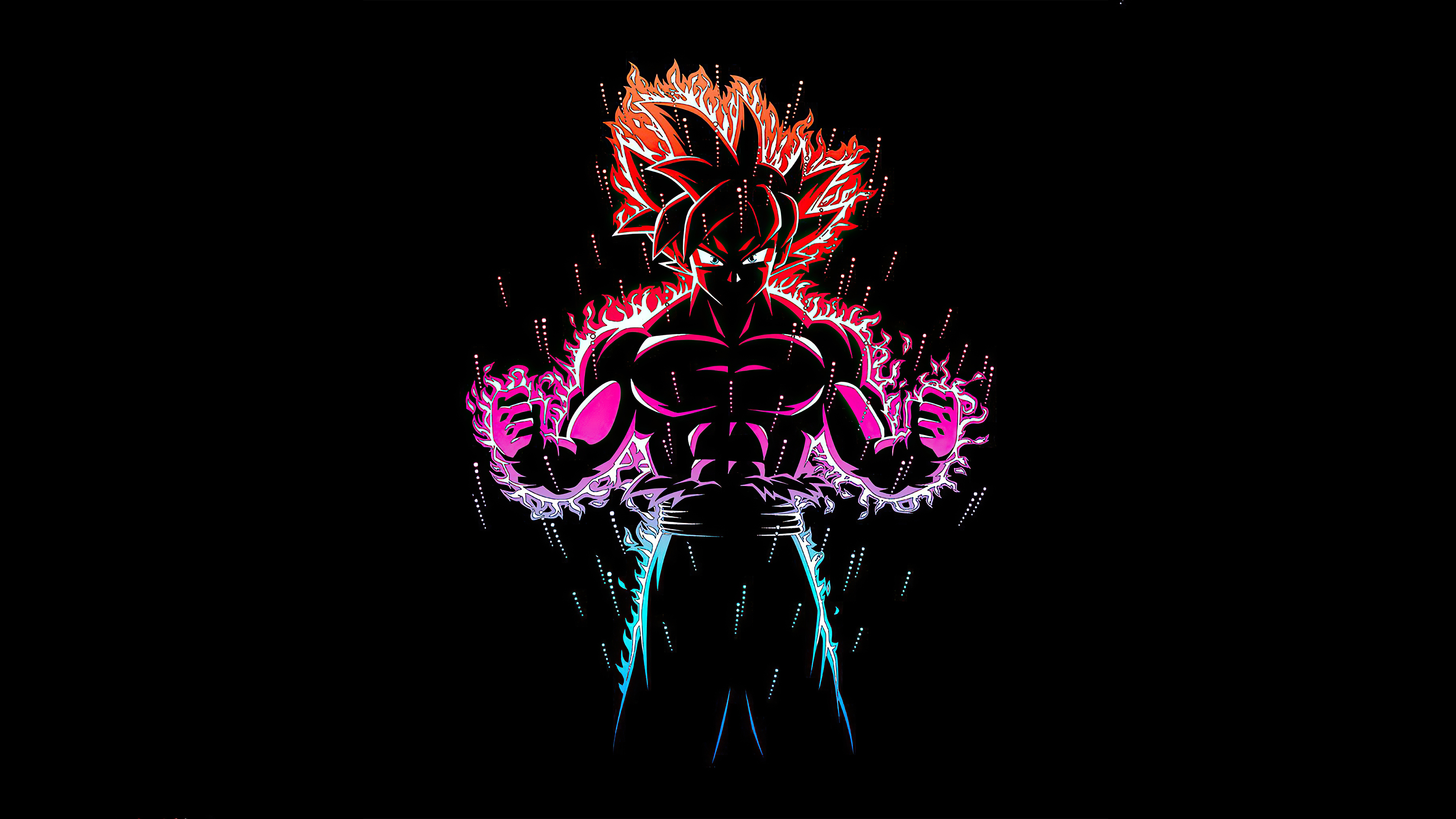 Wallpapers goku an anime dragon ball z on the desktop