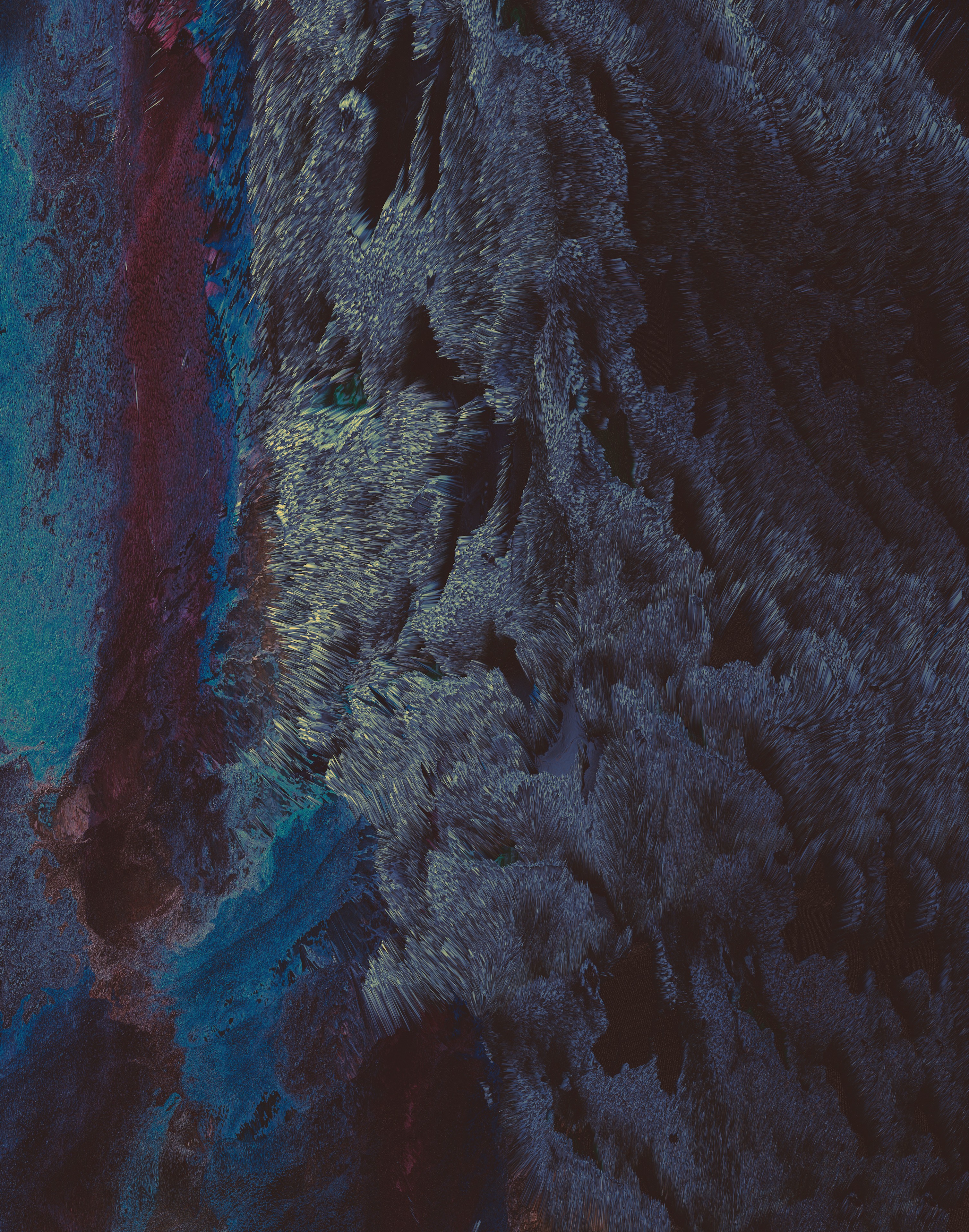 Обои рок отражение синий на рабочий стол