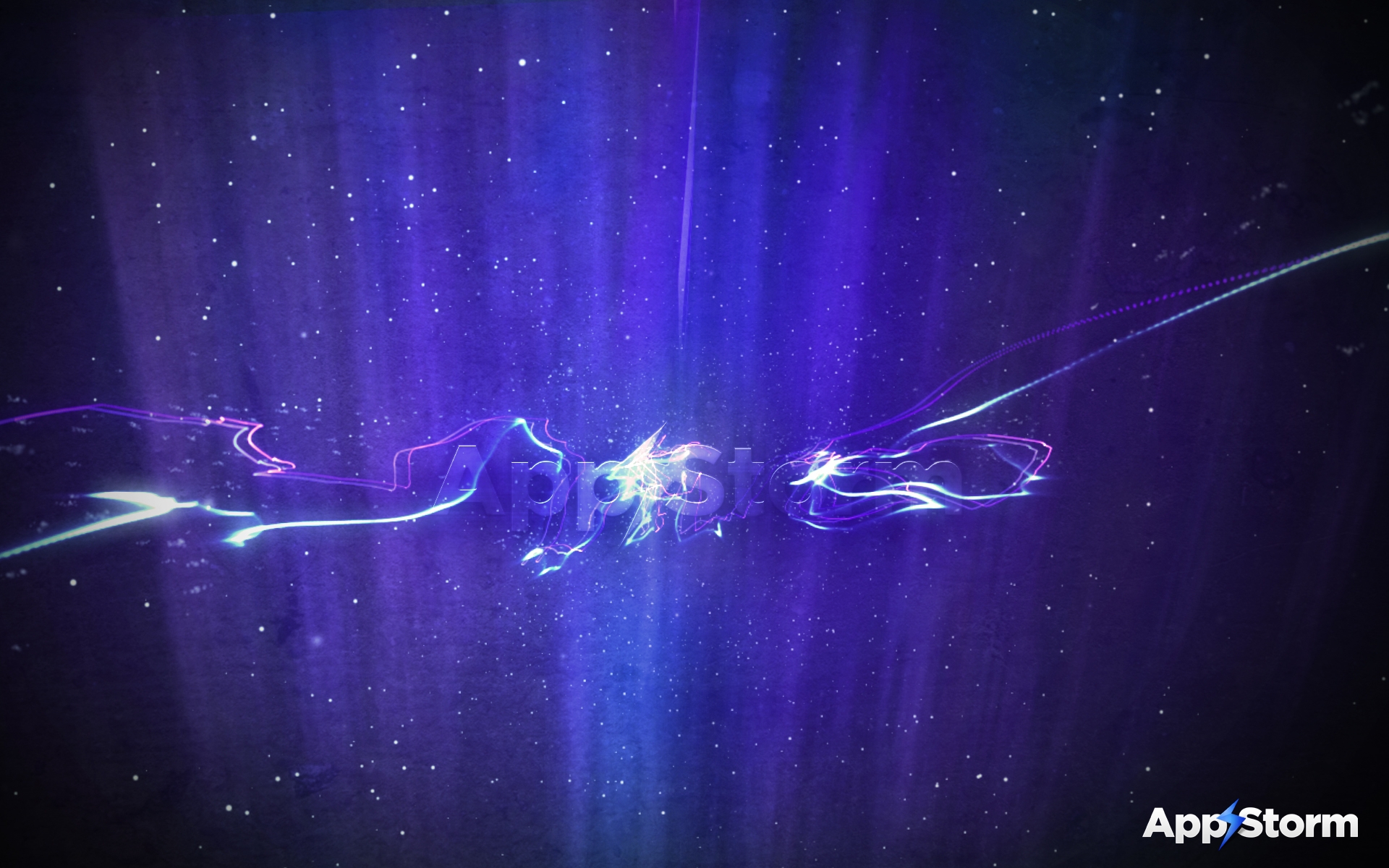 Wallpapers space blue blurred on the desktop