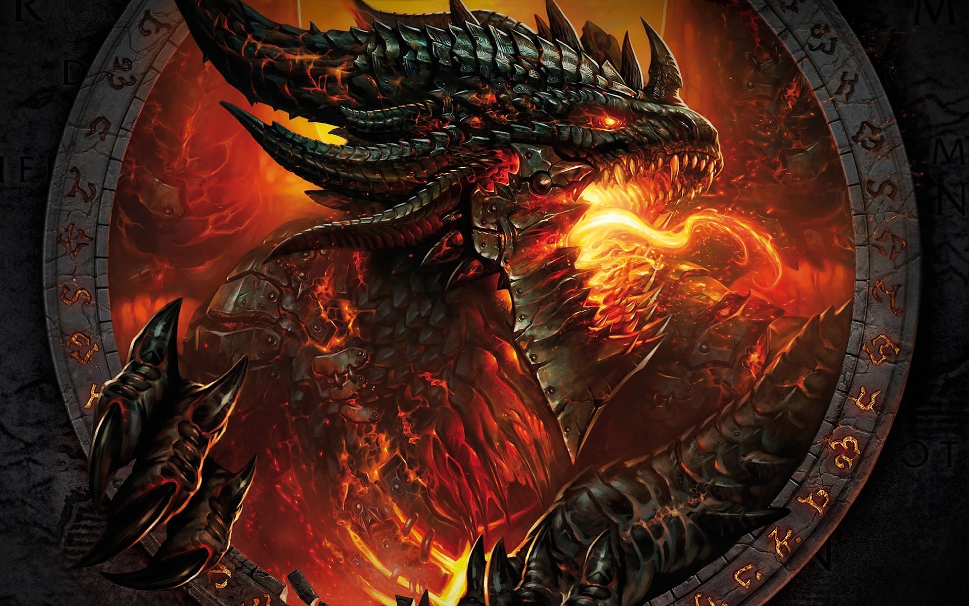 Wallpapers World of Warcraft face fire on the desktop