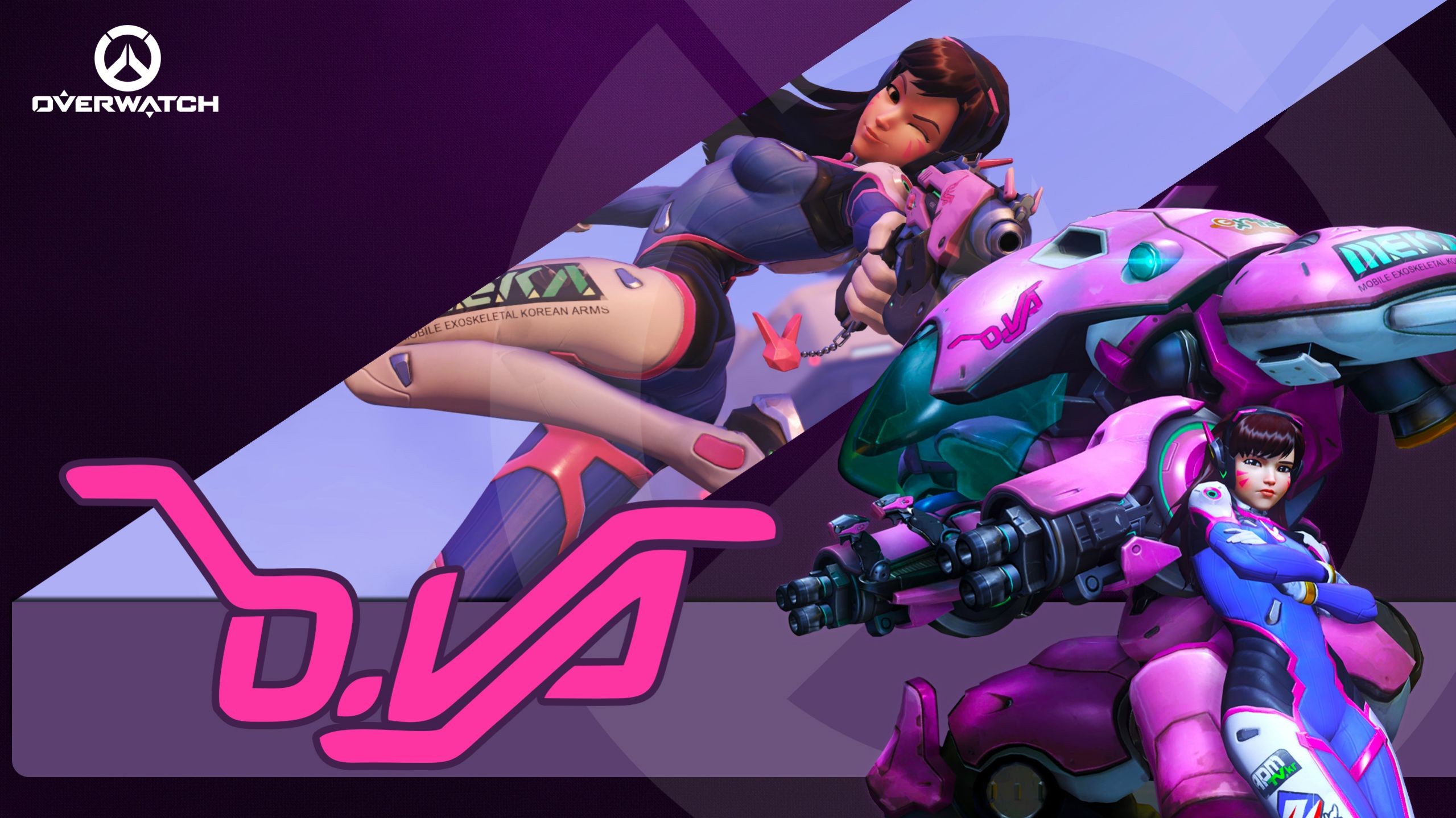 Обои D Va Overwatch видеоигры Overwatch на рабочий стол