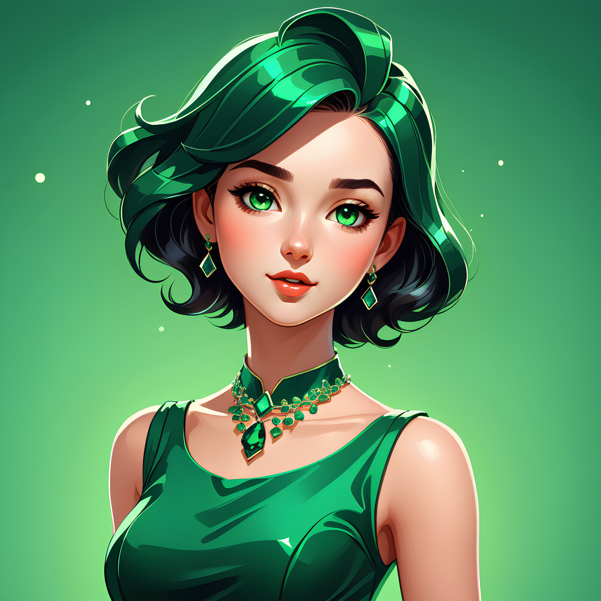 Зеленая девушка