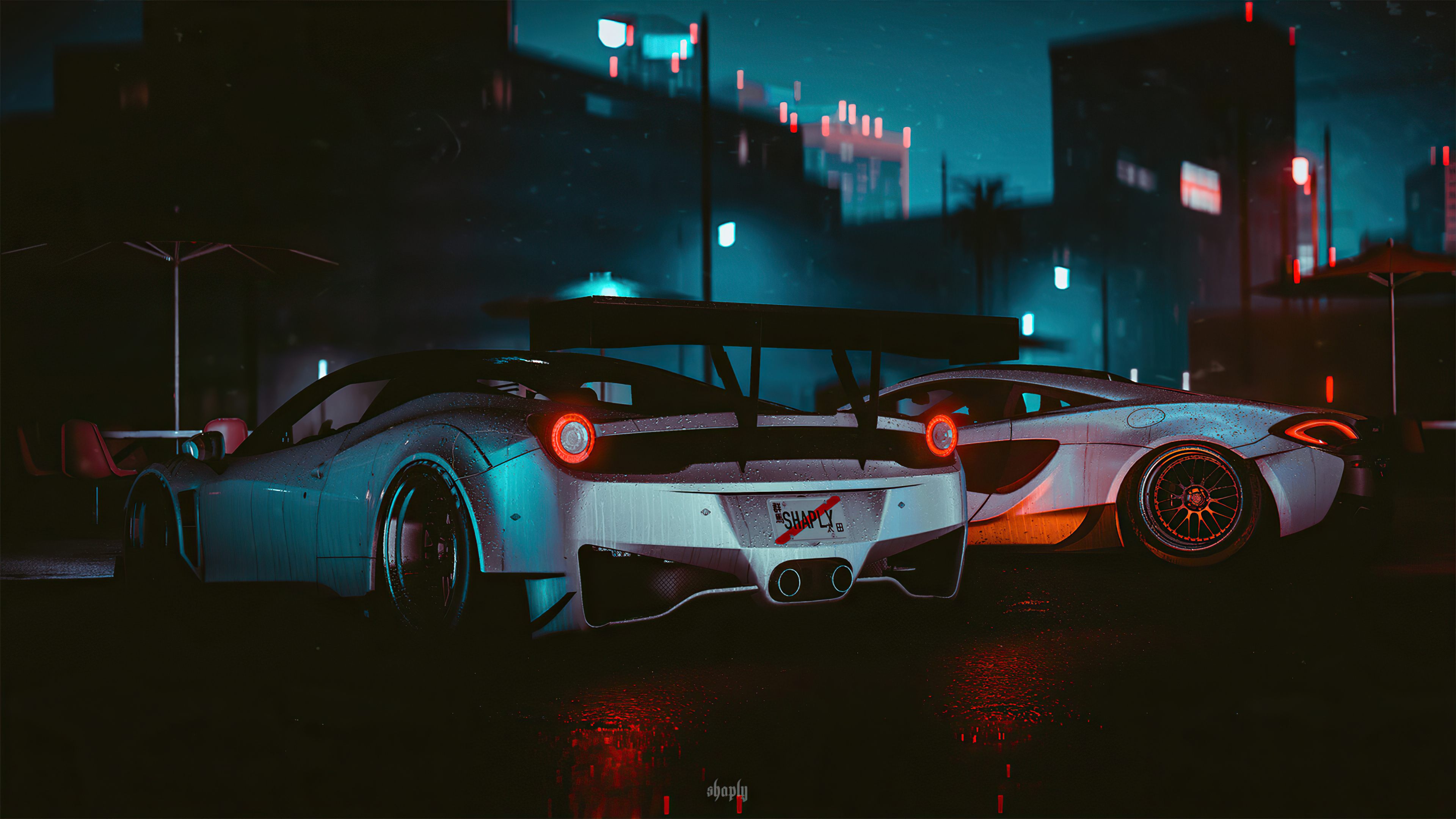 Бесплатное фото Картинка с Феррари 458 из игры Need for Speed