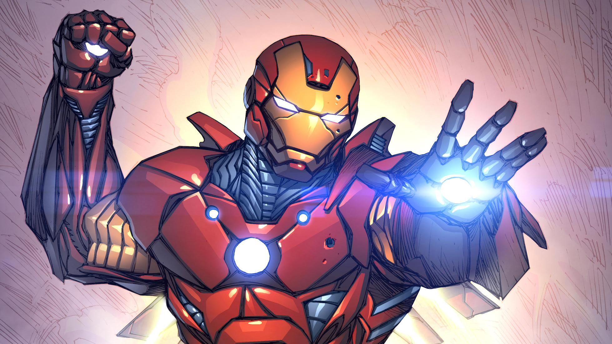 Wallpapers Iron Man superheroes artwork on the desktop
