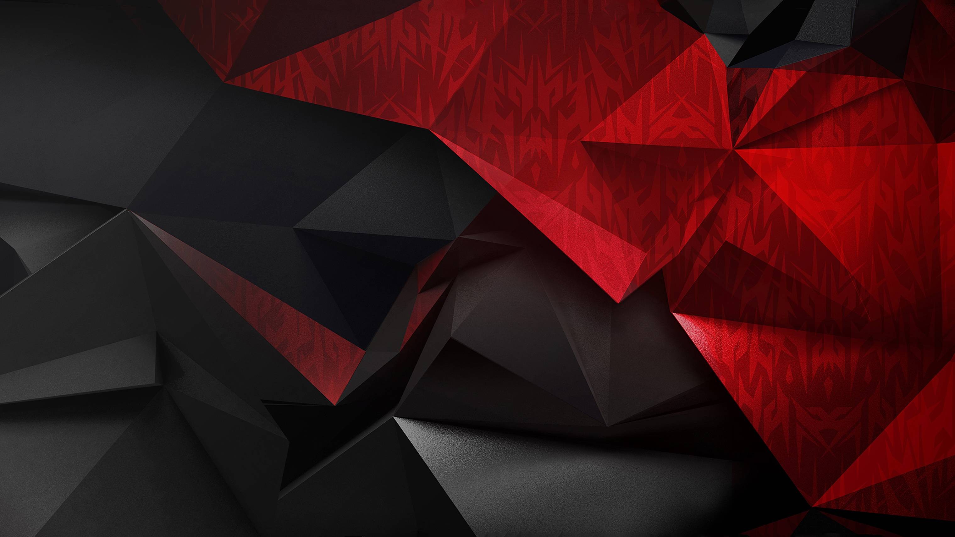 抽象的红色和黑色三角形