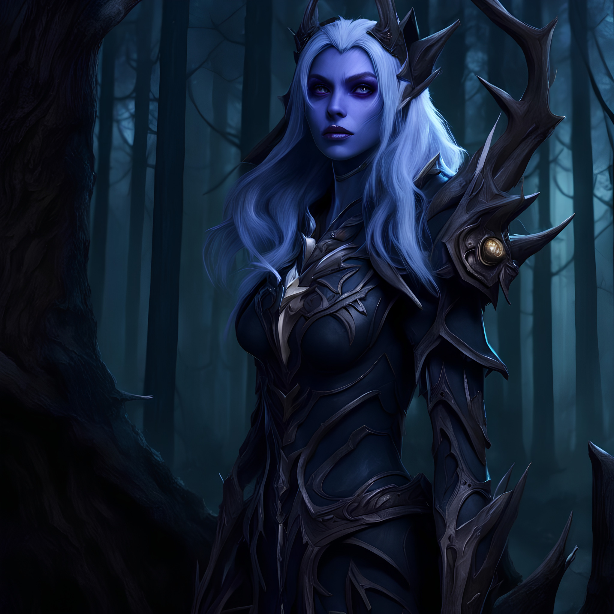 Free photo Dark elf warcraft