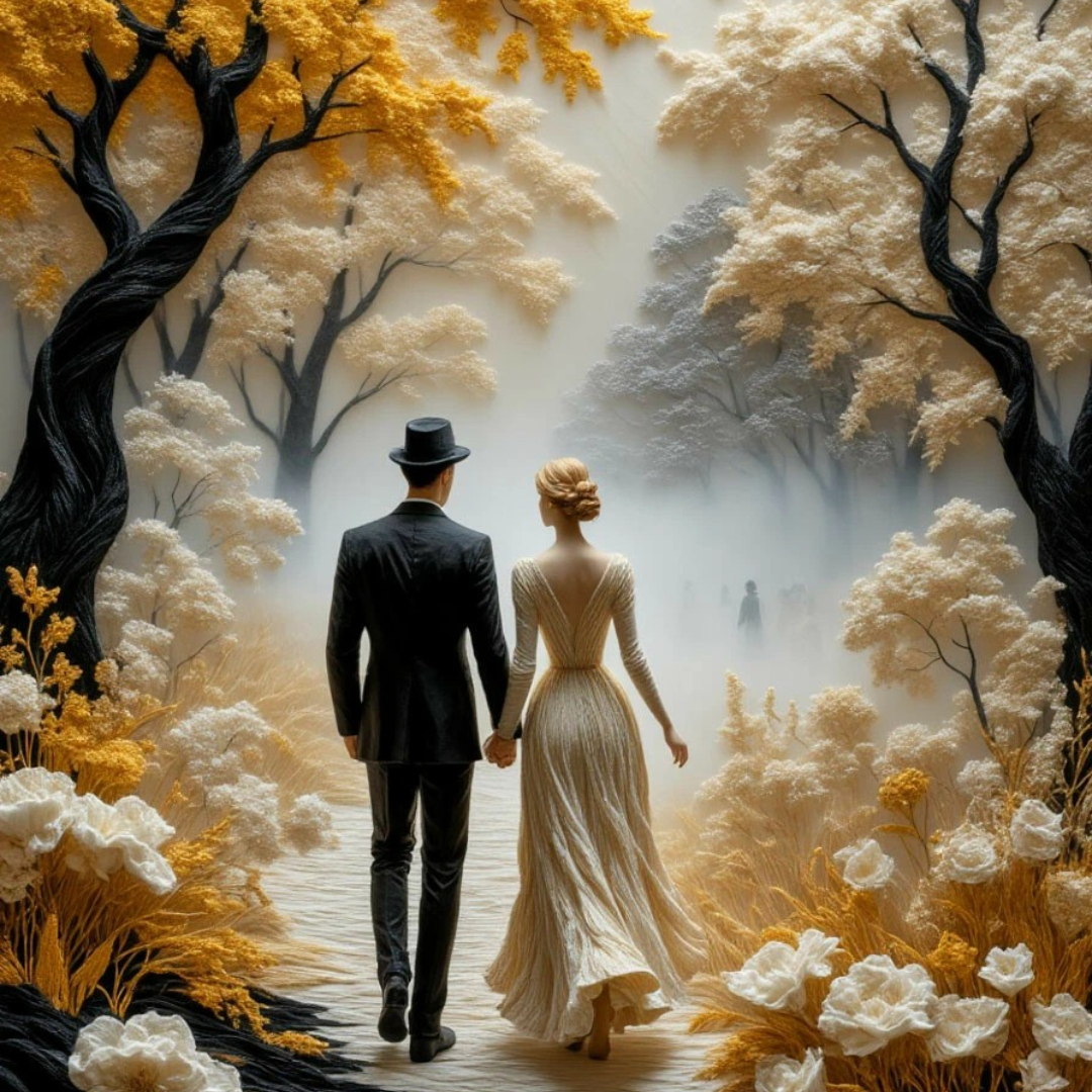 Романтика в осеннем лесу