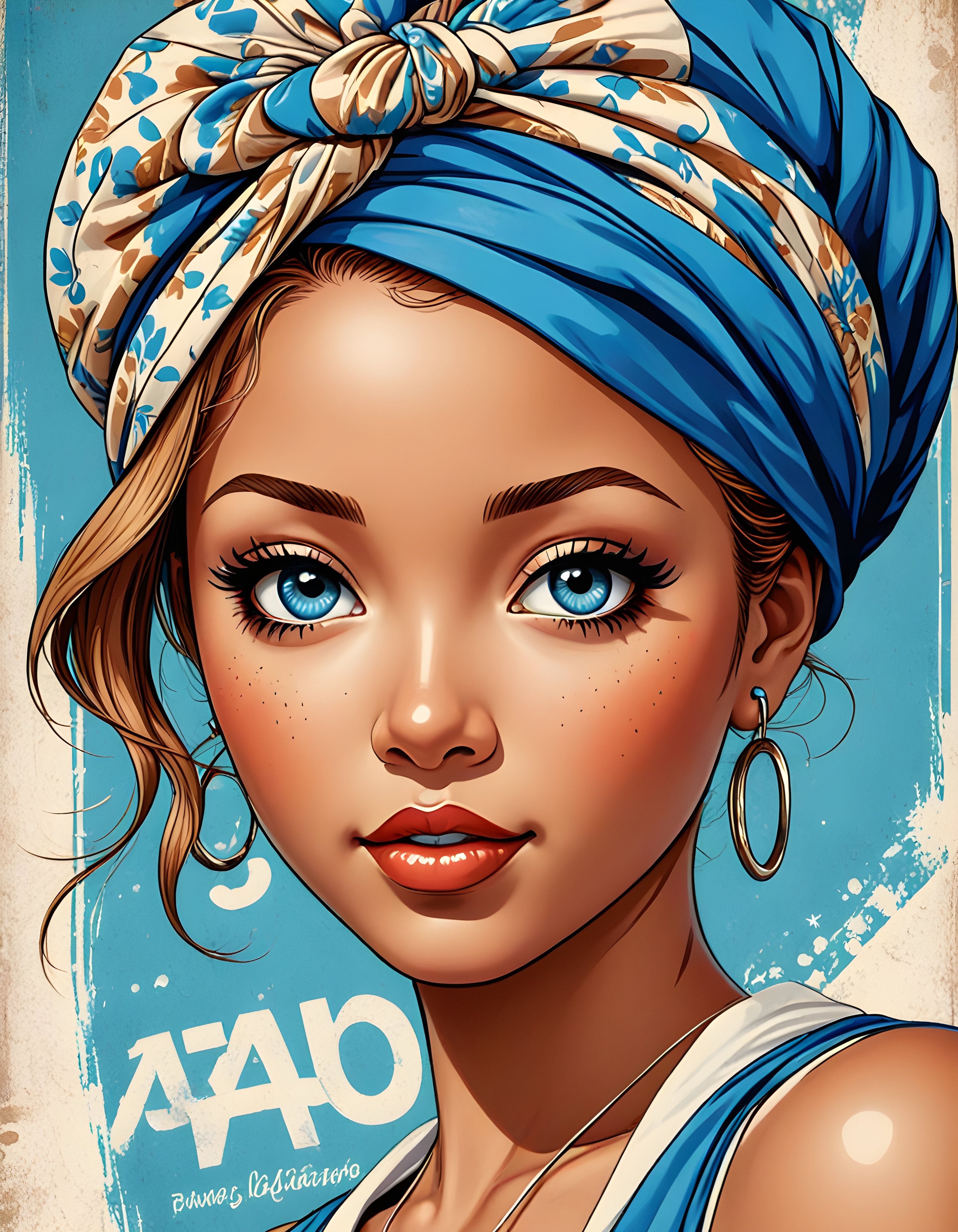 Blue-eyed mulatto