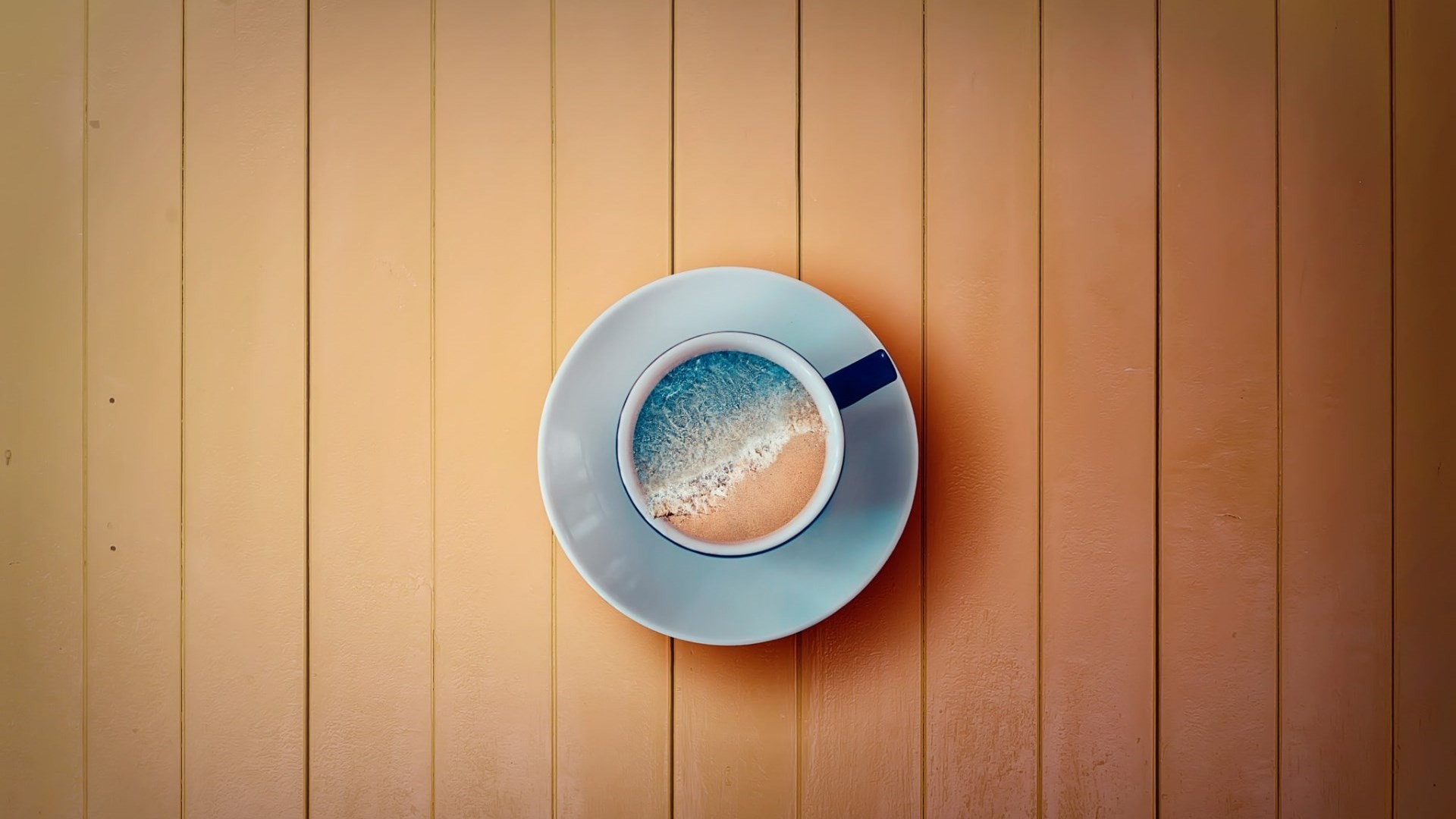 Free photo Sea coffee