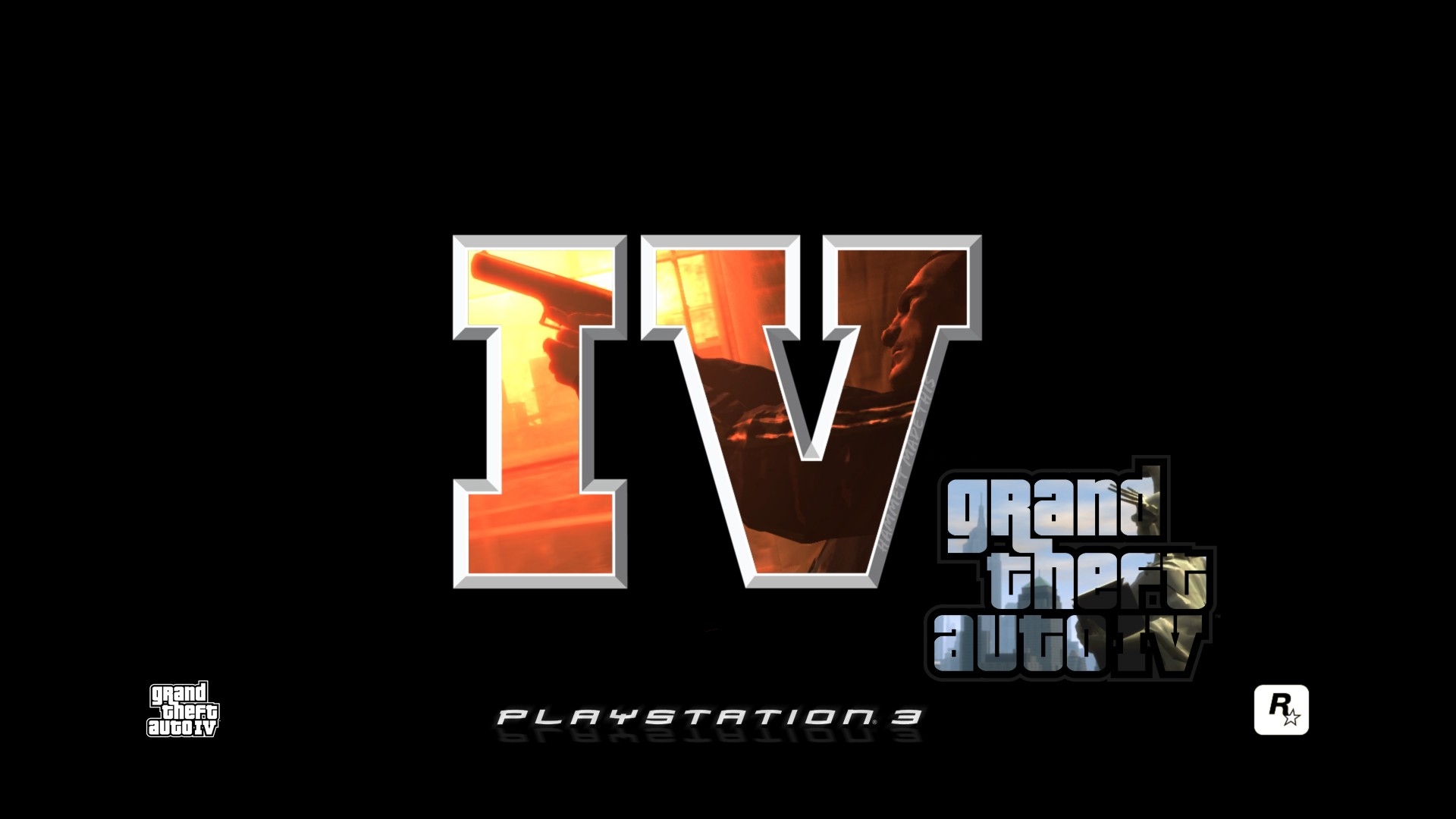 Free photo Grand theft auto 4 logo