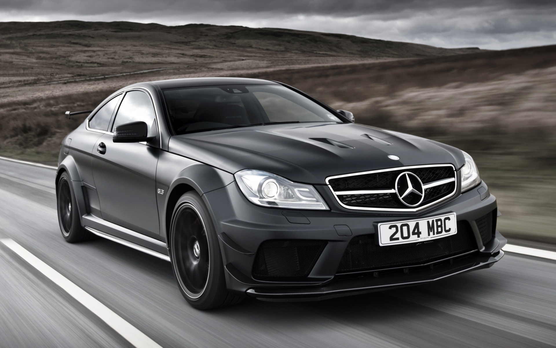 Wallpapers black car Mercedes Benz on the desktop