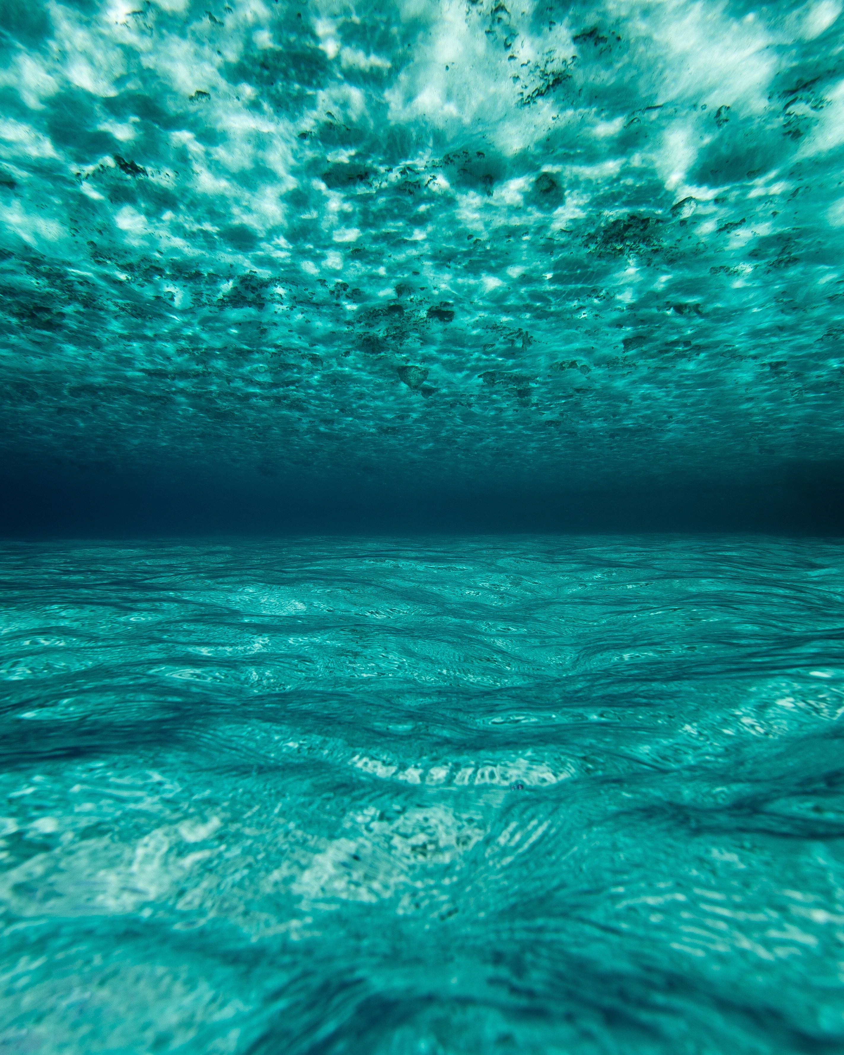 Free photo Sandy bottom at the depth of the sea