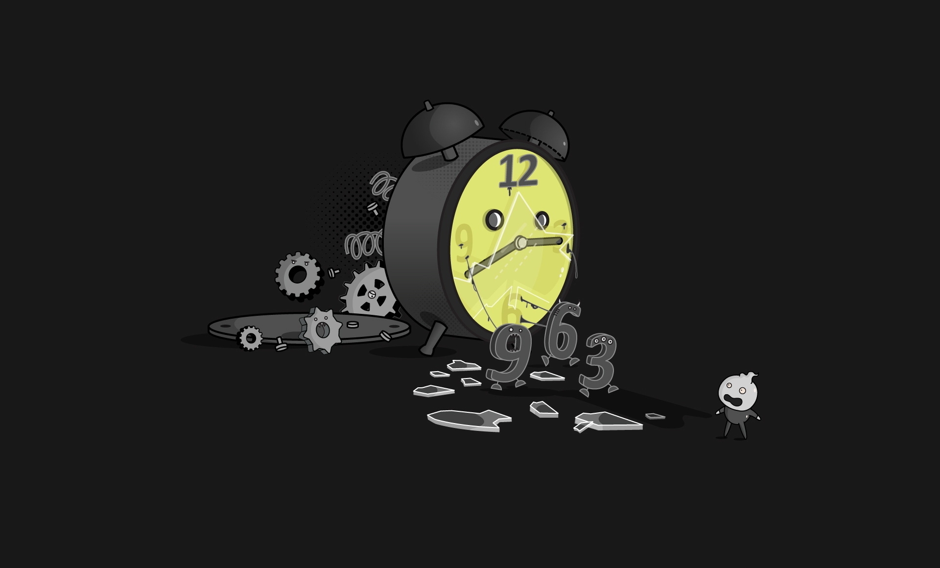 Обои будильник время часы на рабочий стол