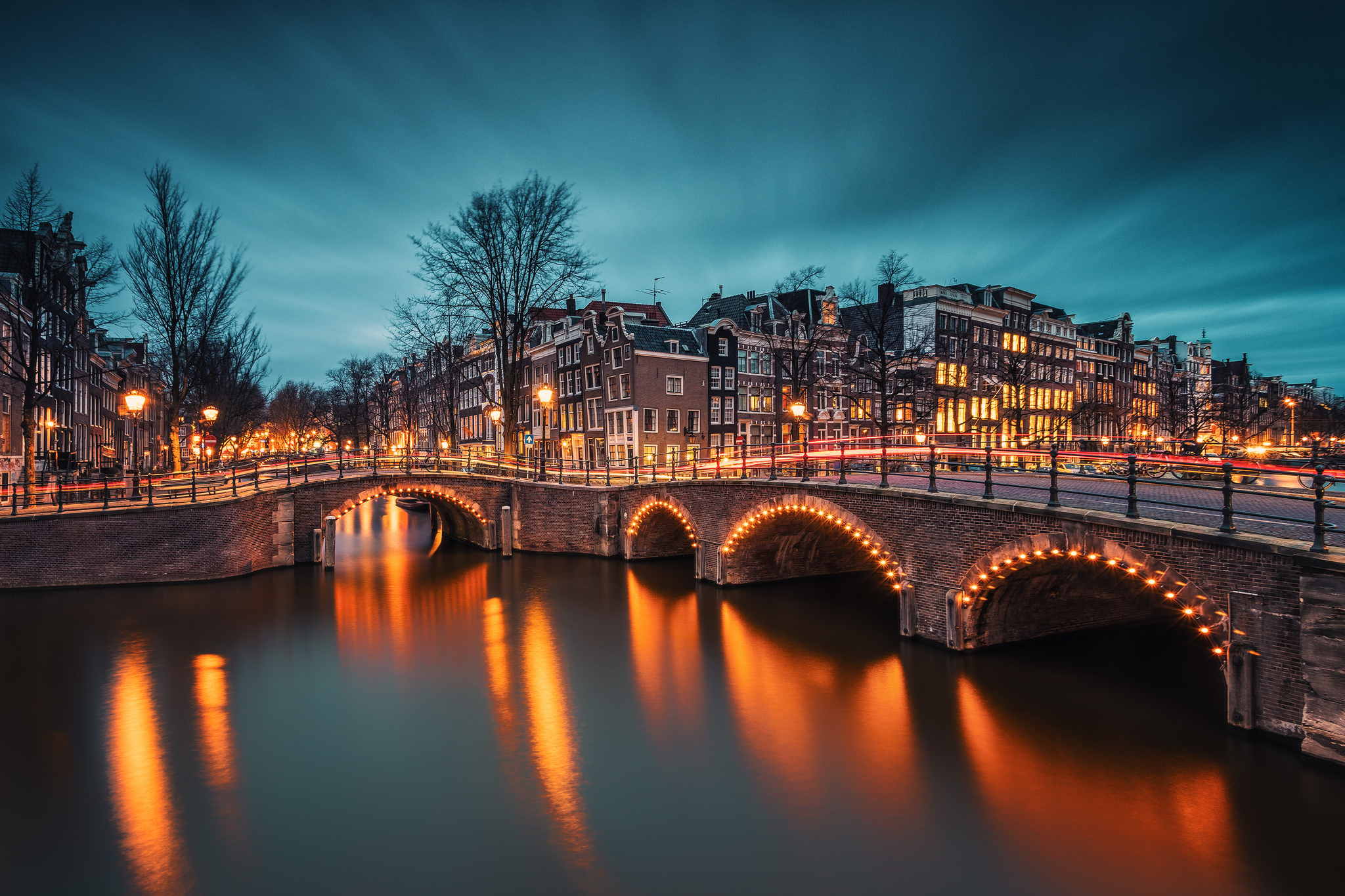桌面上的壁纸阿姆斯特丹 照明 城市