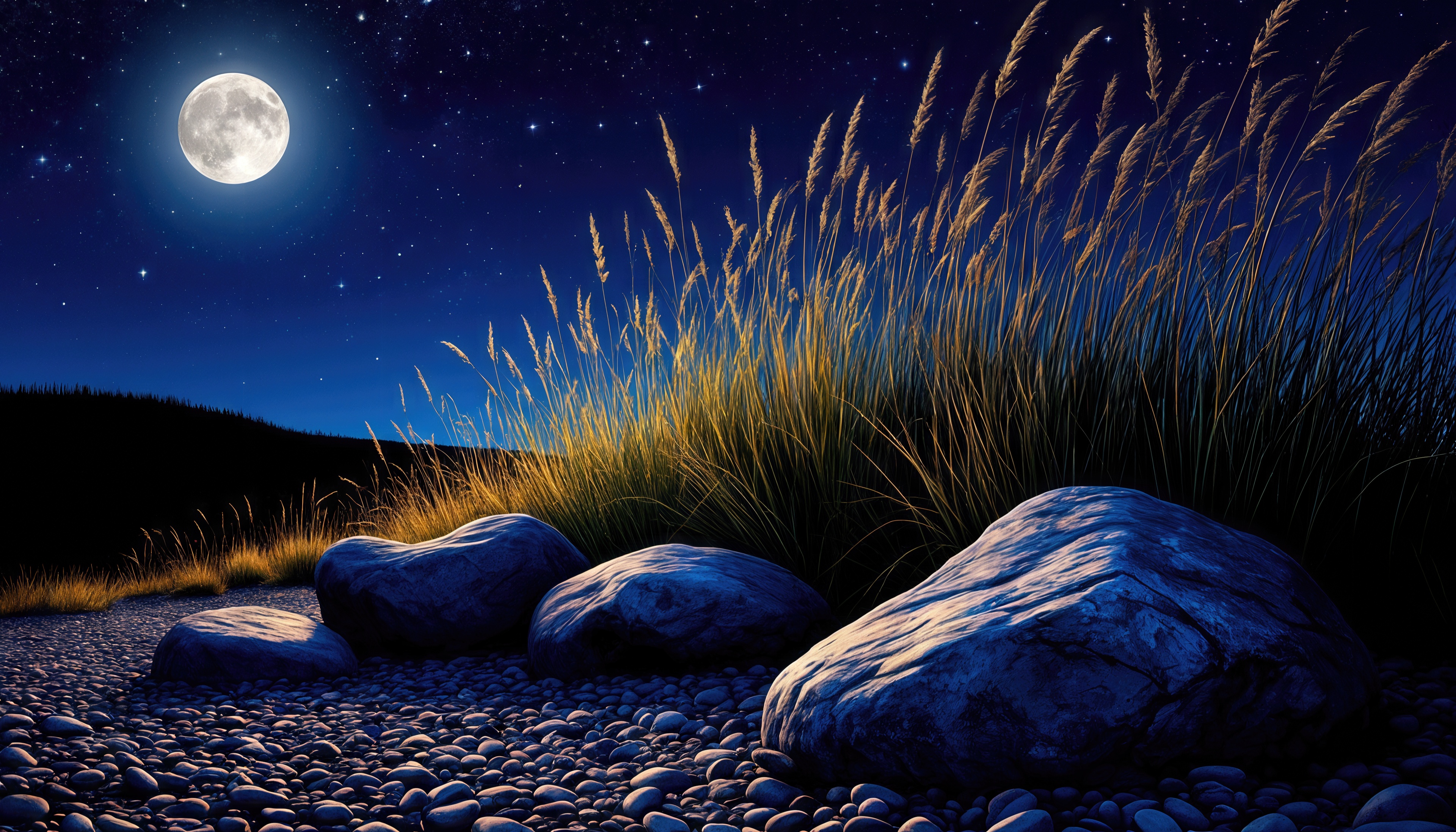 Wallpapers night Moon starinnoe on the desktop