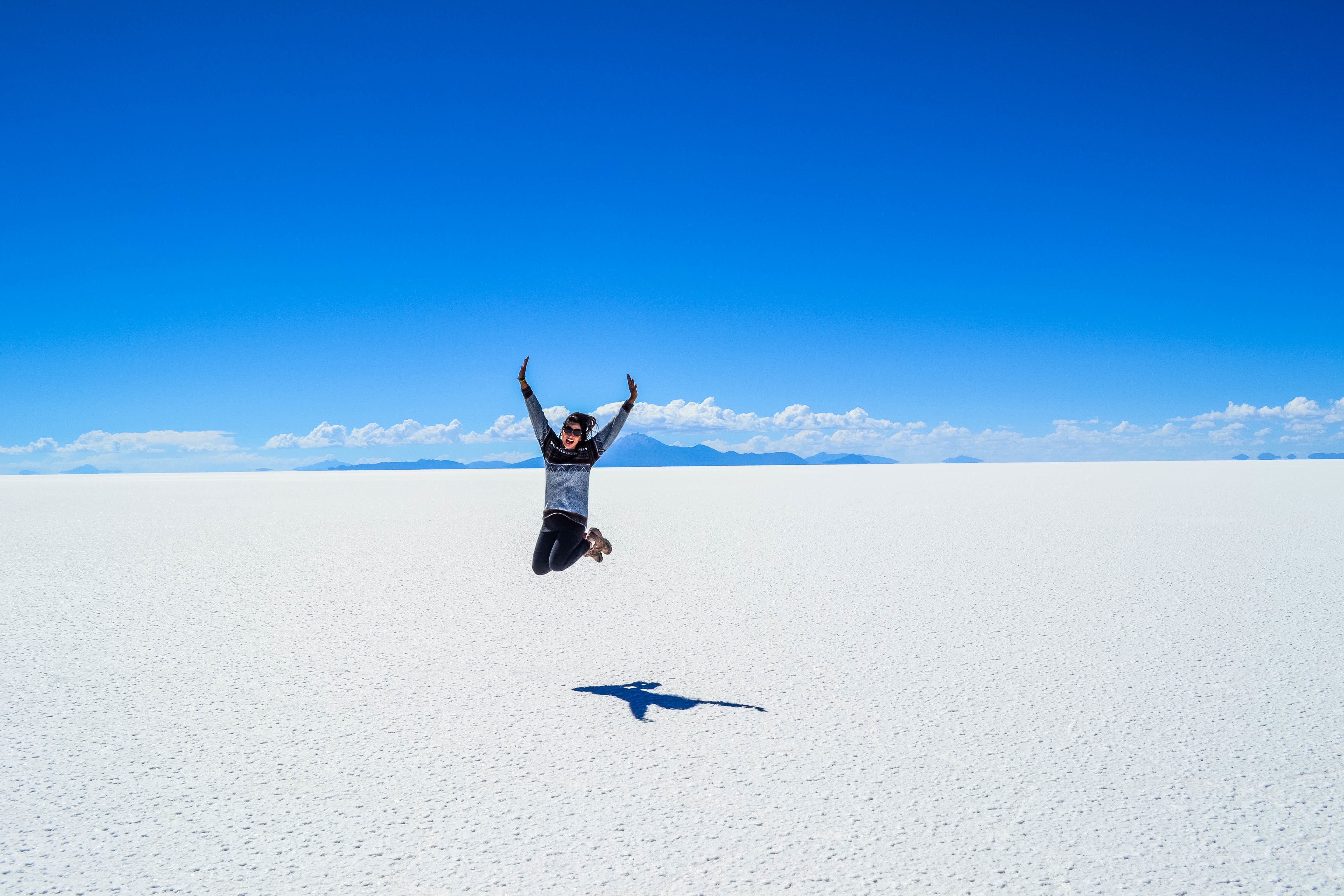 Free photo In a jump