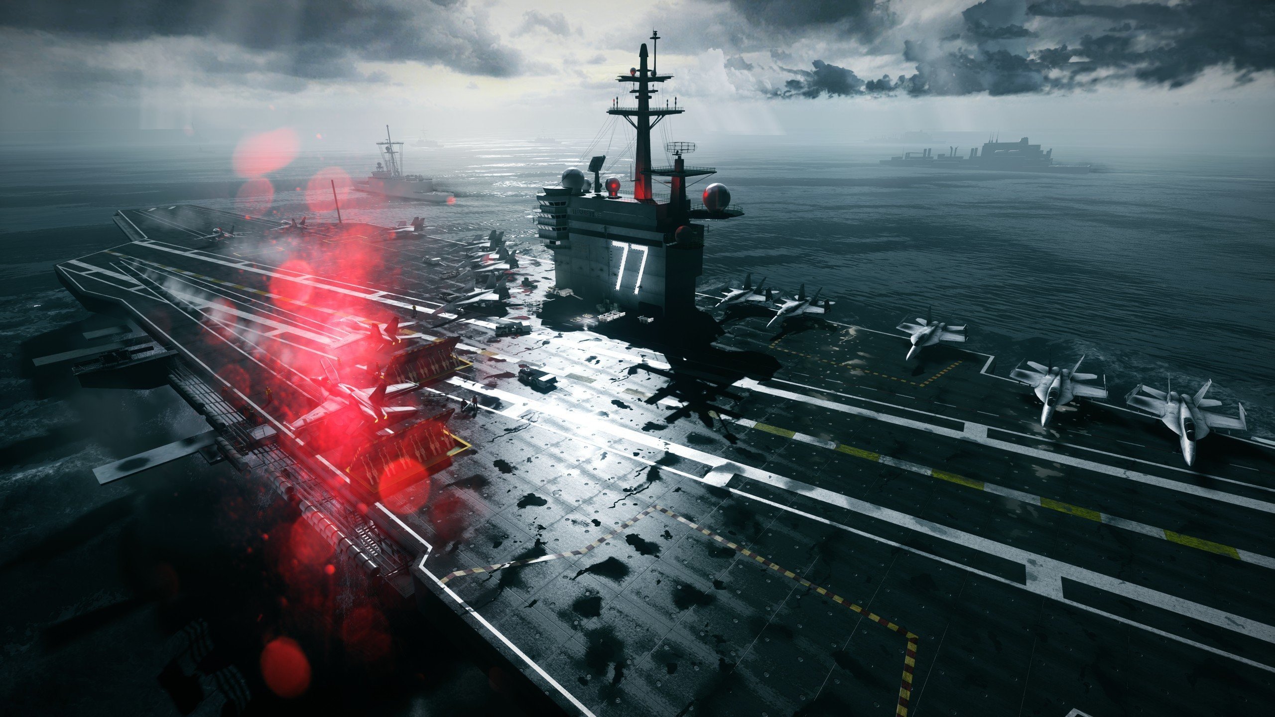 Wallpapers aircraft carrier atlantic ocean Battlefield 4 on the desktop