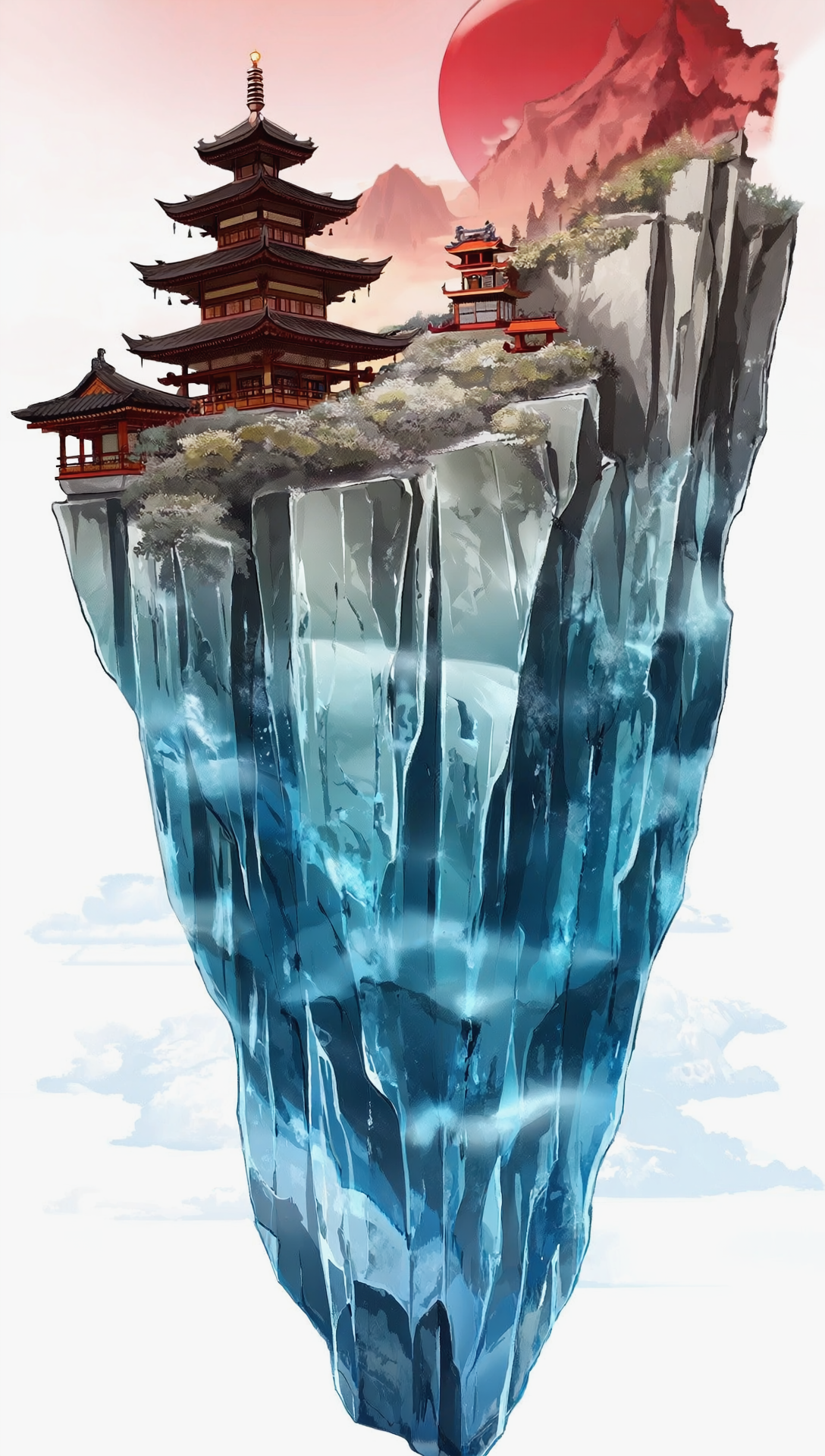 Бесплатное фото Абстрактная картина про японскую тяжёлую долю.