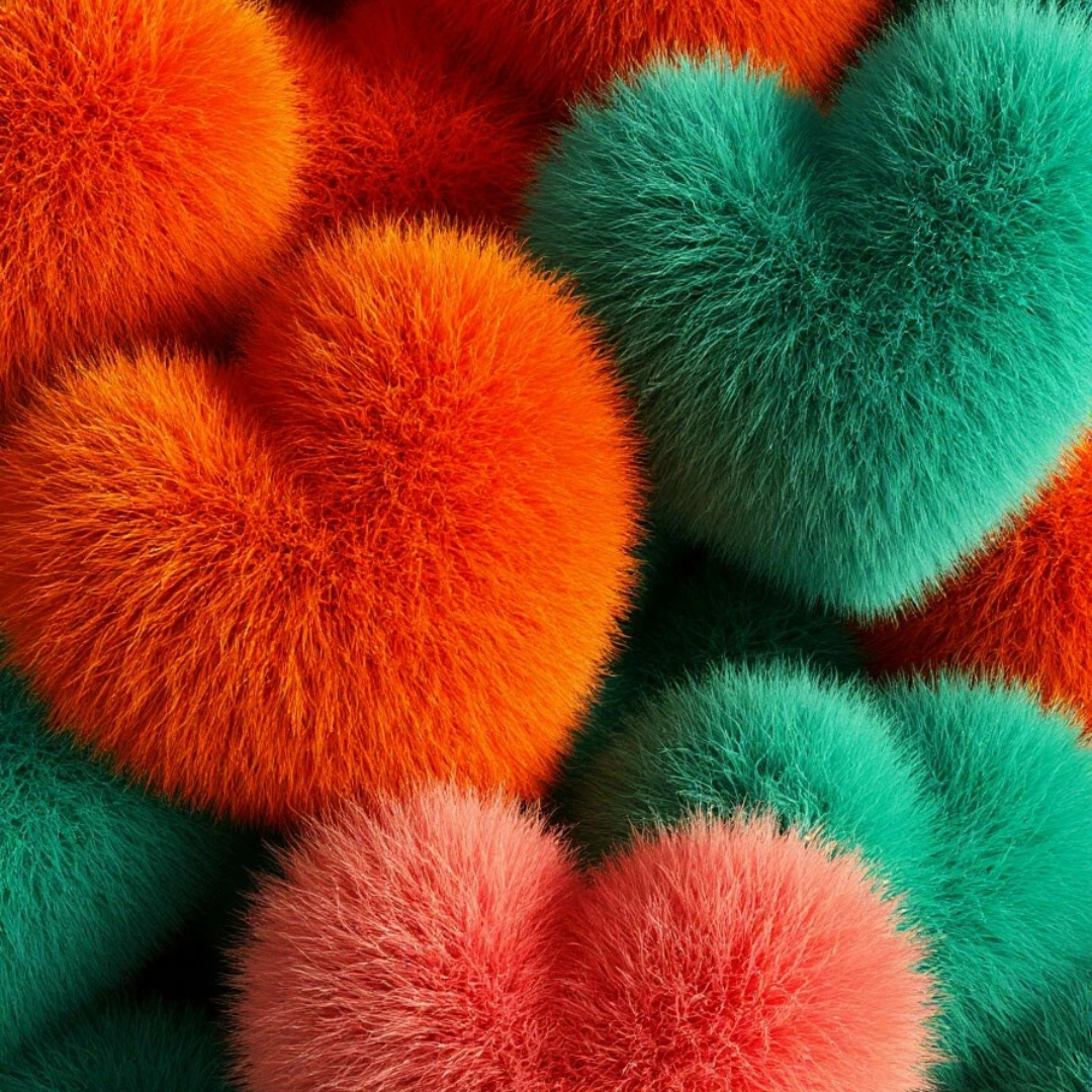 романтические сердечки