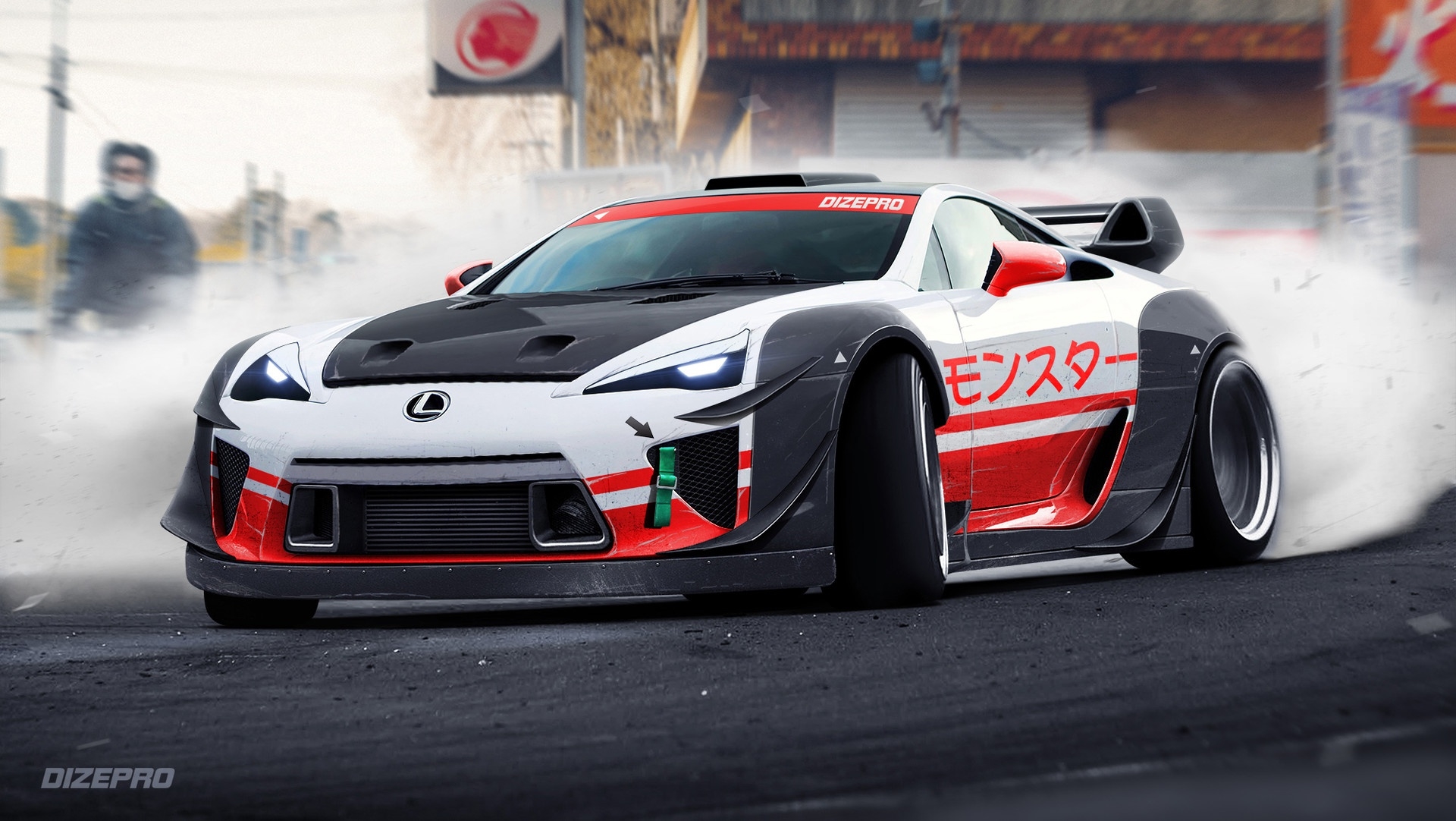 Wallpapers wallpaper lexus lfa sport in move on the desktop