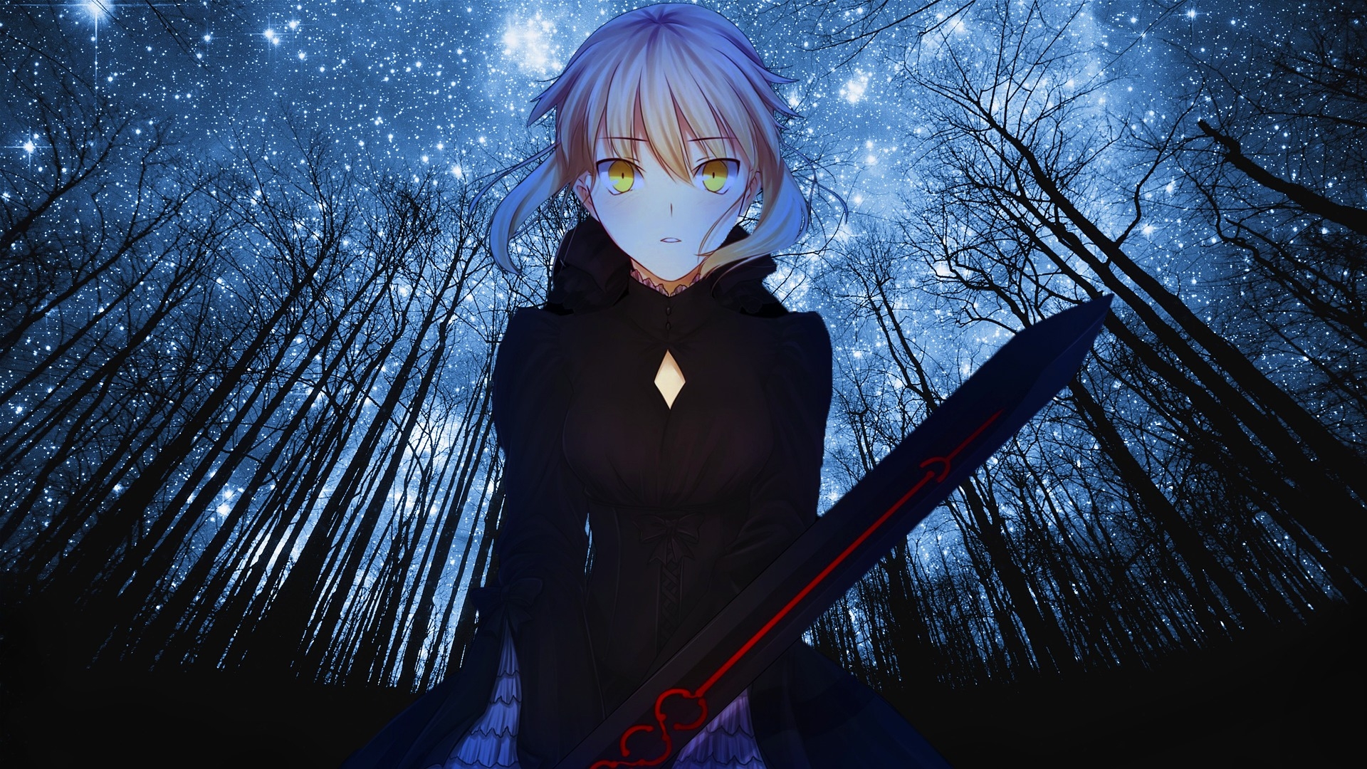 Обои обои saber alter череда судьб меч на рабочий стол