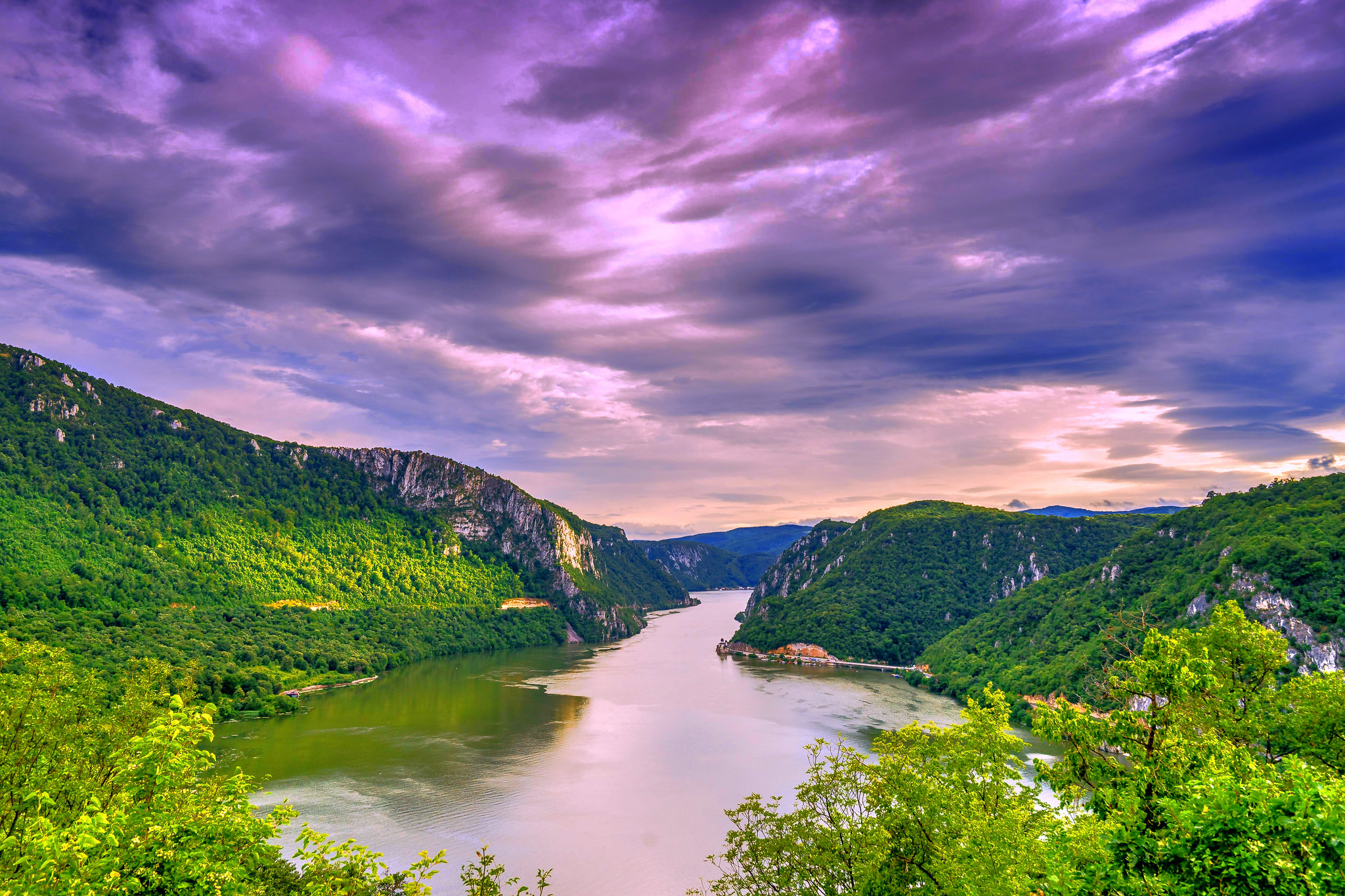 Wallpapers Danube Serbia mountains on the desktop