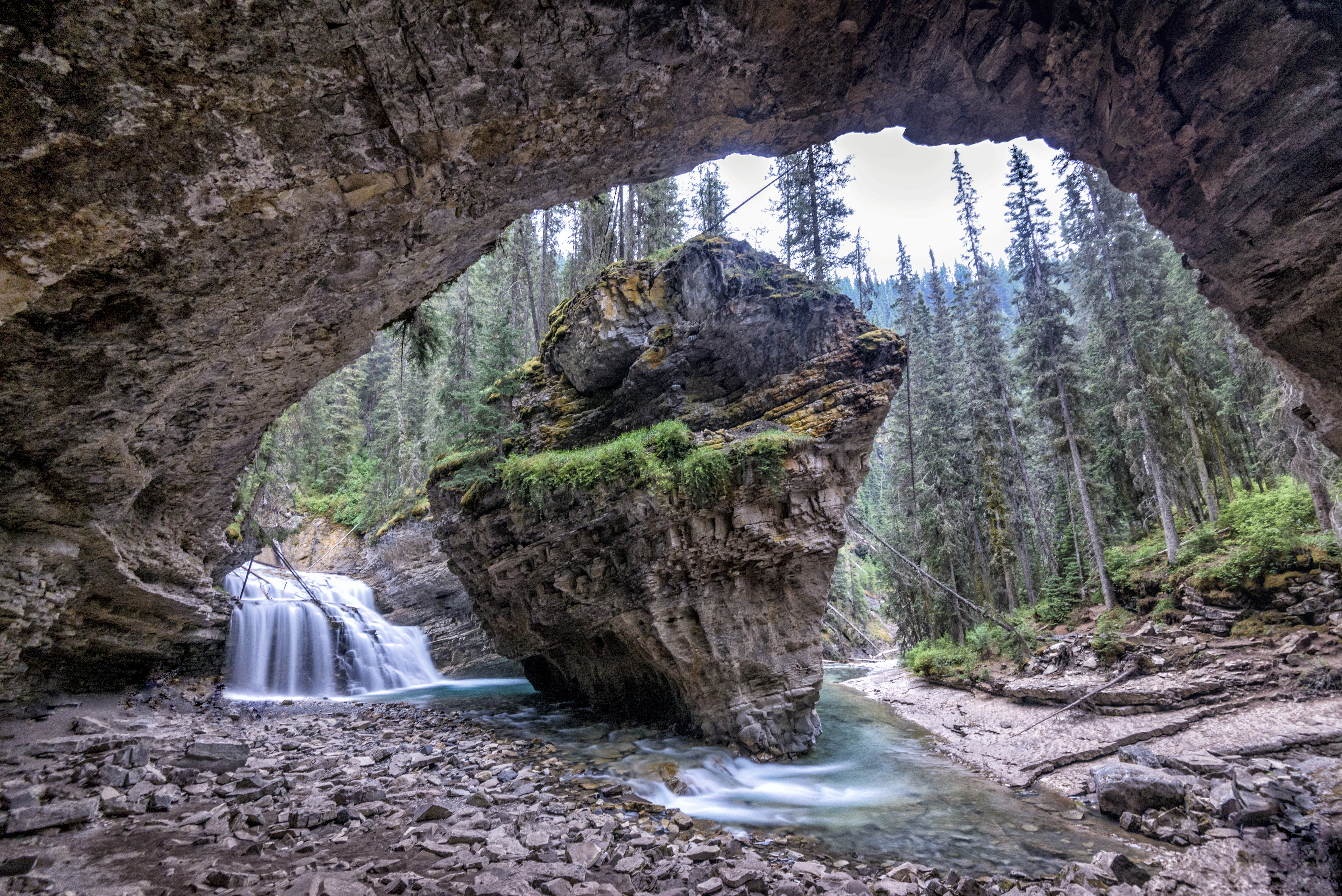 Wallpapers Johnston Canyon Alberta Canada on the desktop