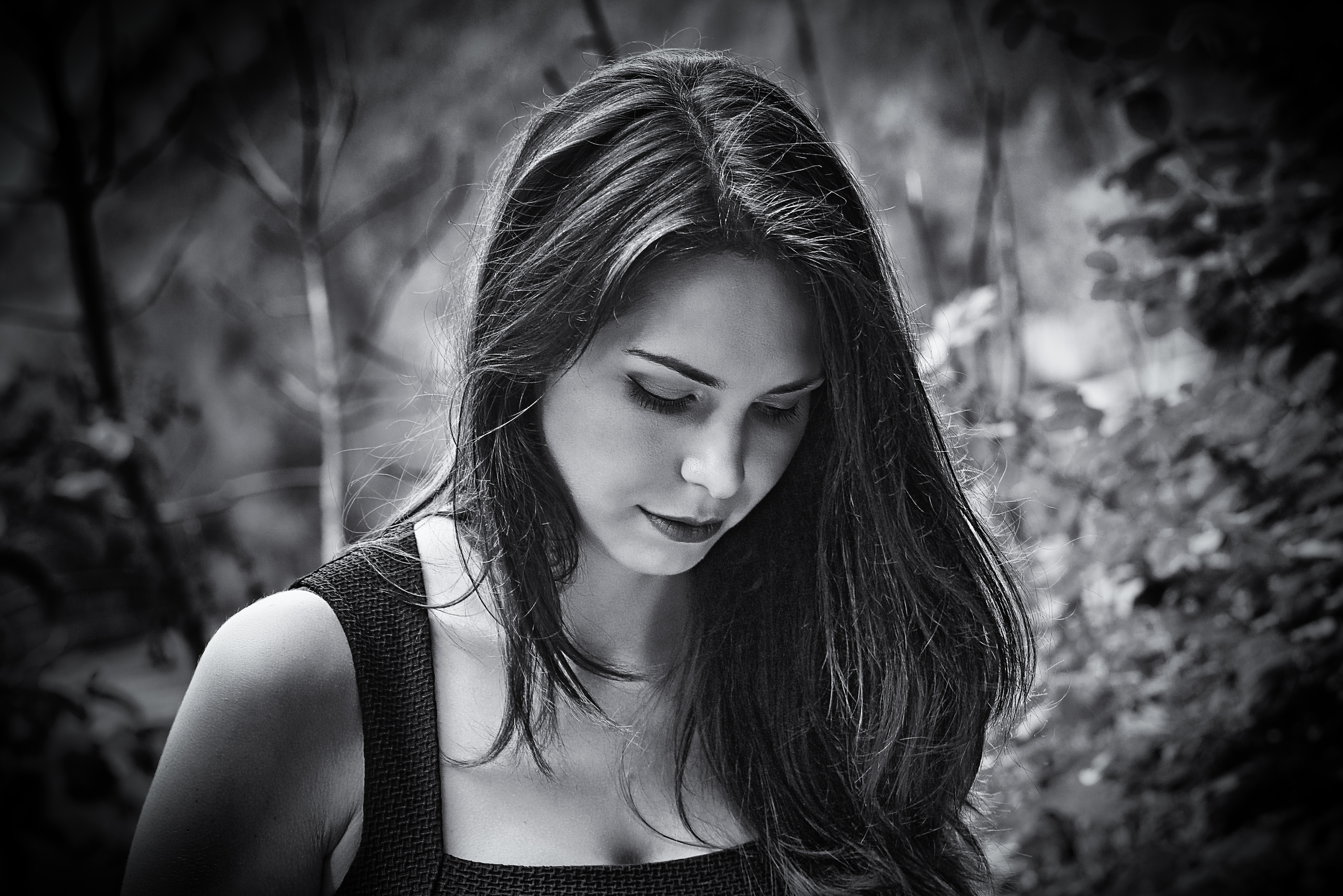 Обои пейзаж белый черный на рабочий стол