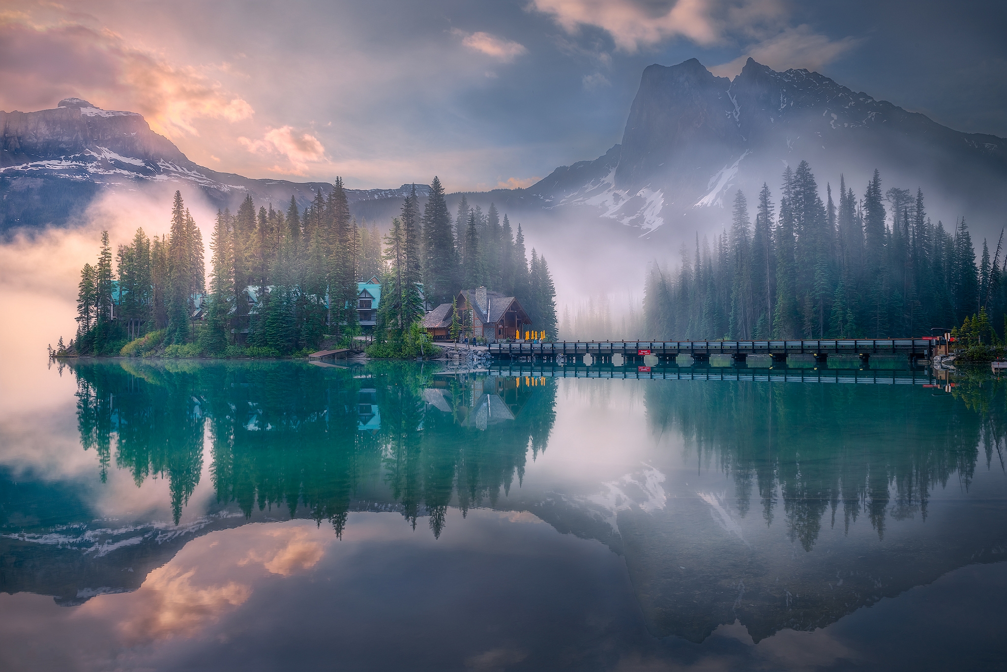 Wallpapers morning Yoho National Park Canada on the desktop