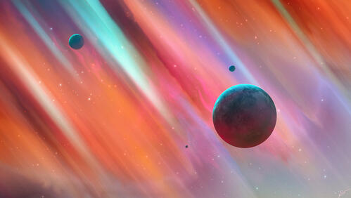 Обои планета девиант арт художник на рабочий стол