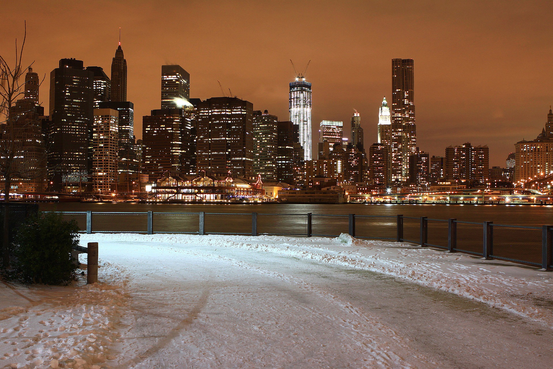 Wallpapers snow winter architecture on the desktop