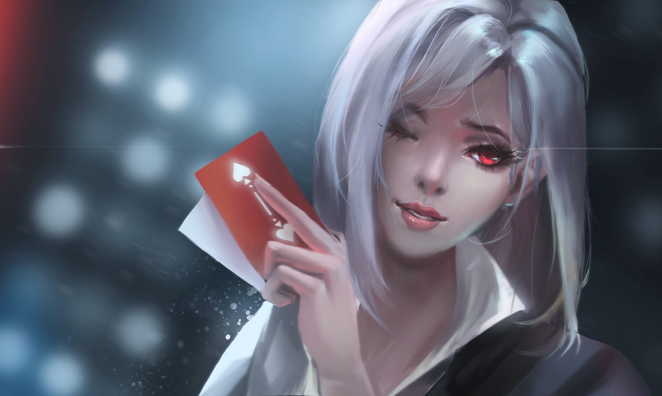 Wallpapers wallpaper overwatch ashe wink on the desktop