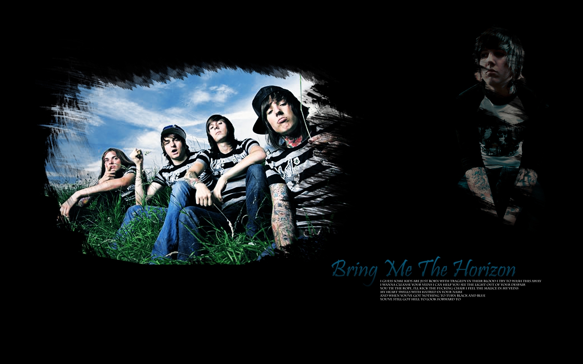 Free photo British rock band Bring Me the Horizon.