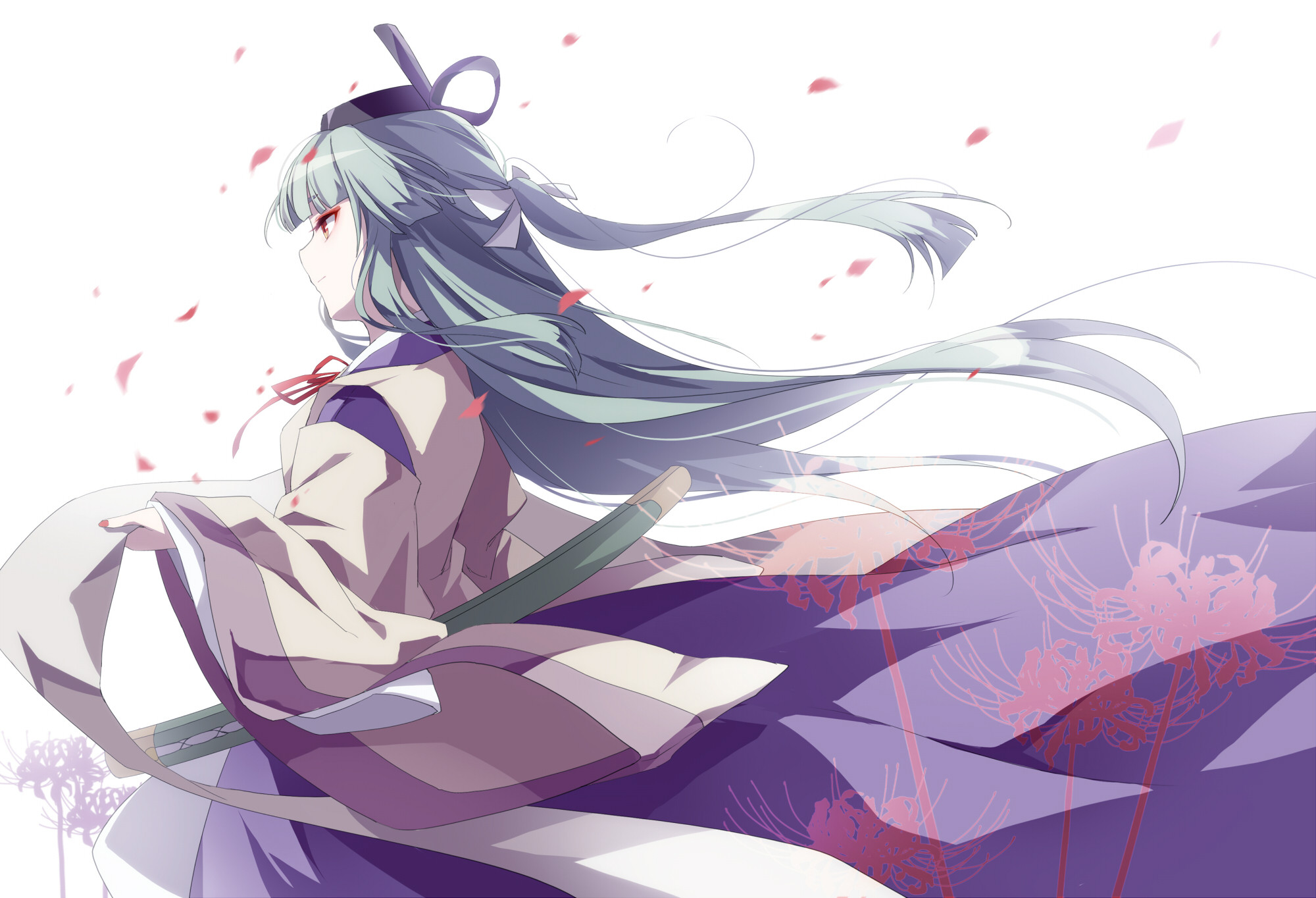 Обои touhou меч японская одежда на рабочий стол