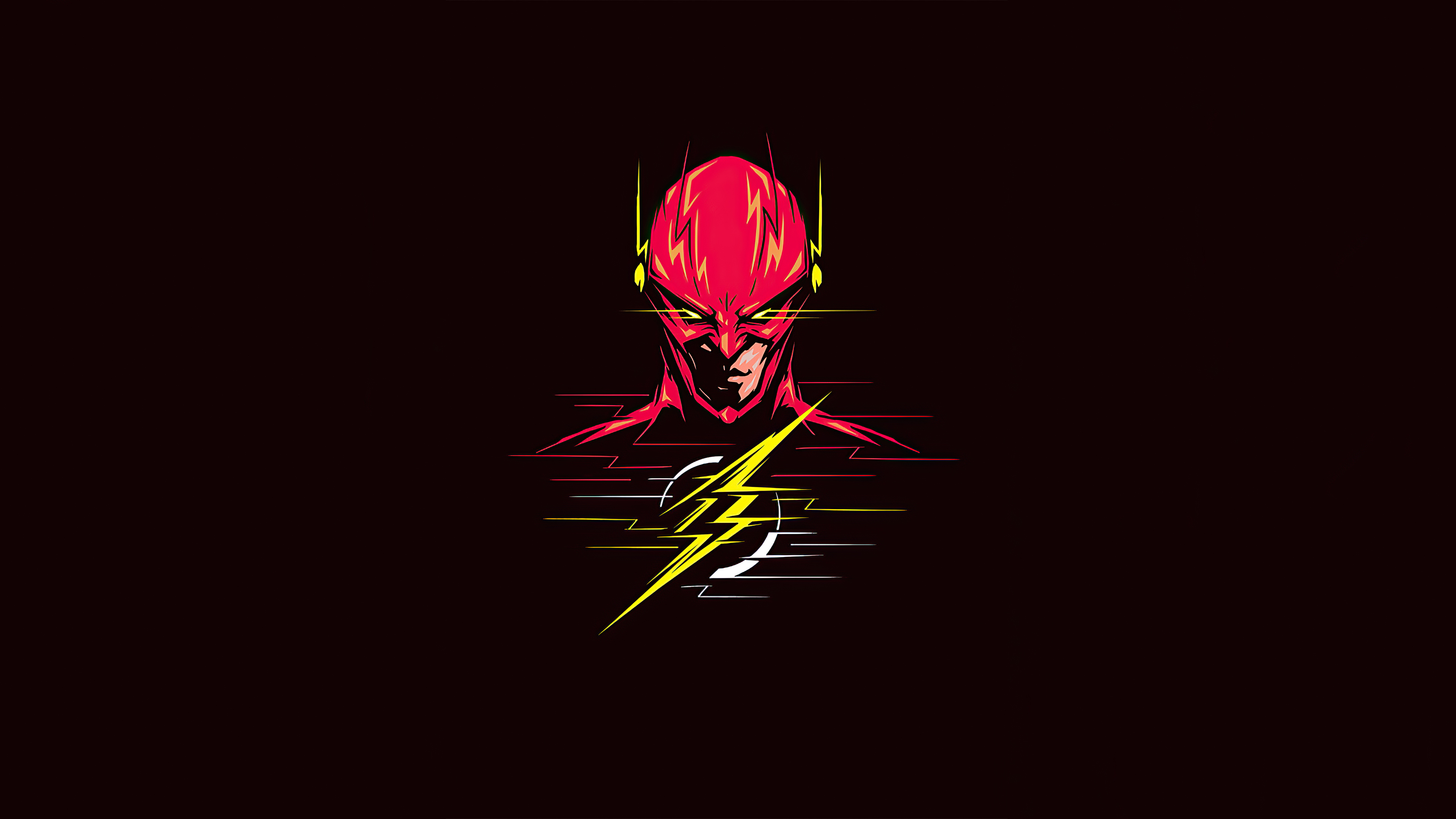 Wallpapers flash superheroes minimalism on the desktop