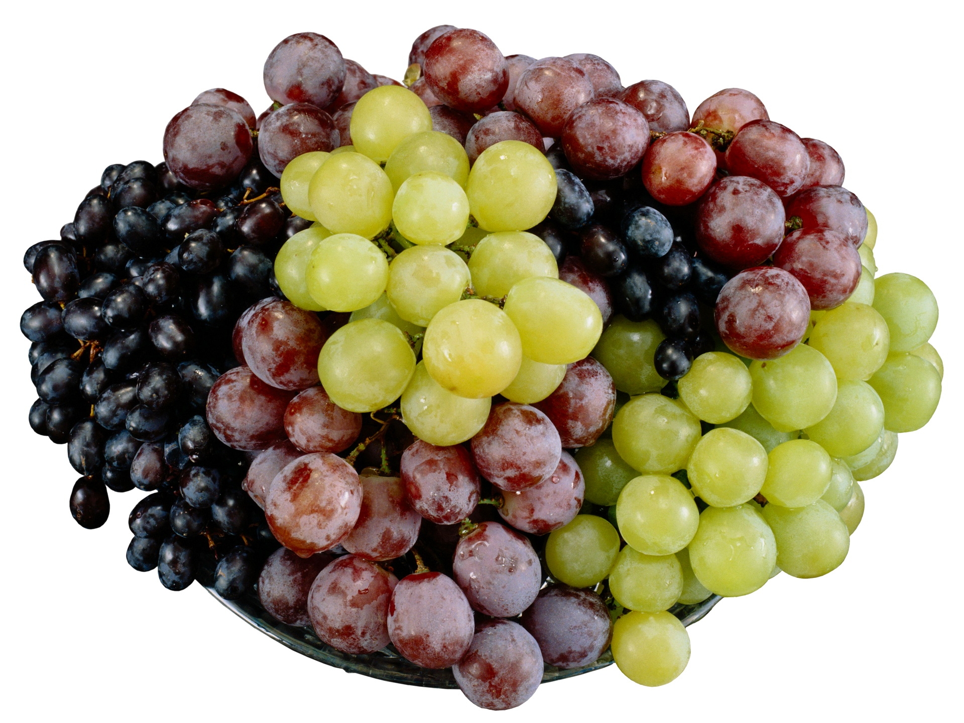 All kinds of grapes