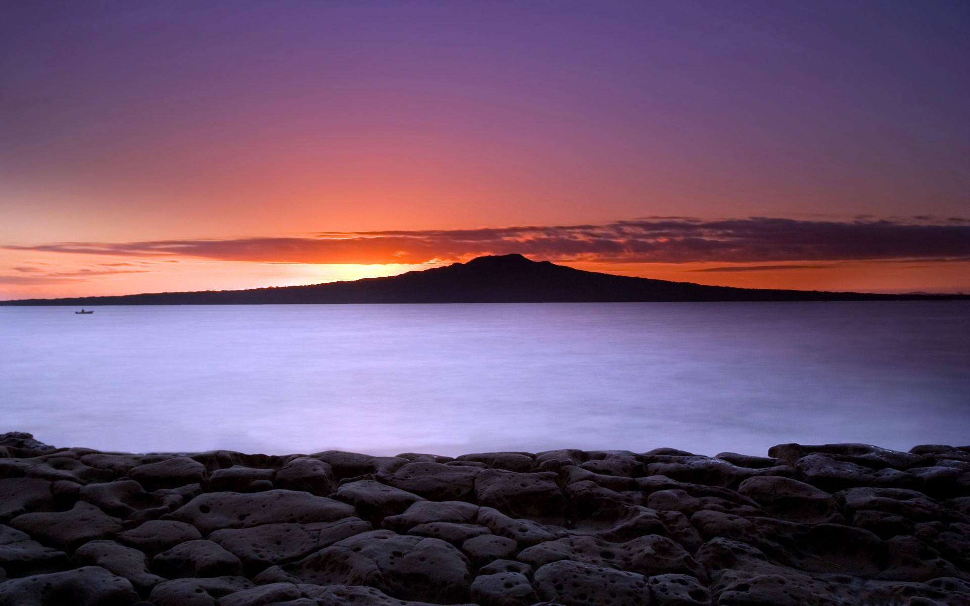Обои рассвет закат отражение на рабочий стол