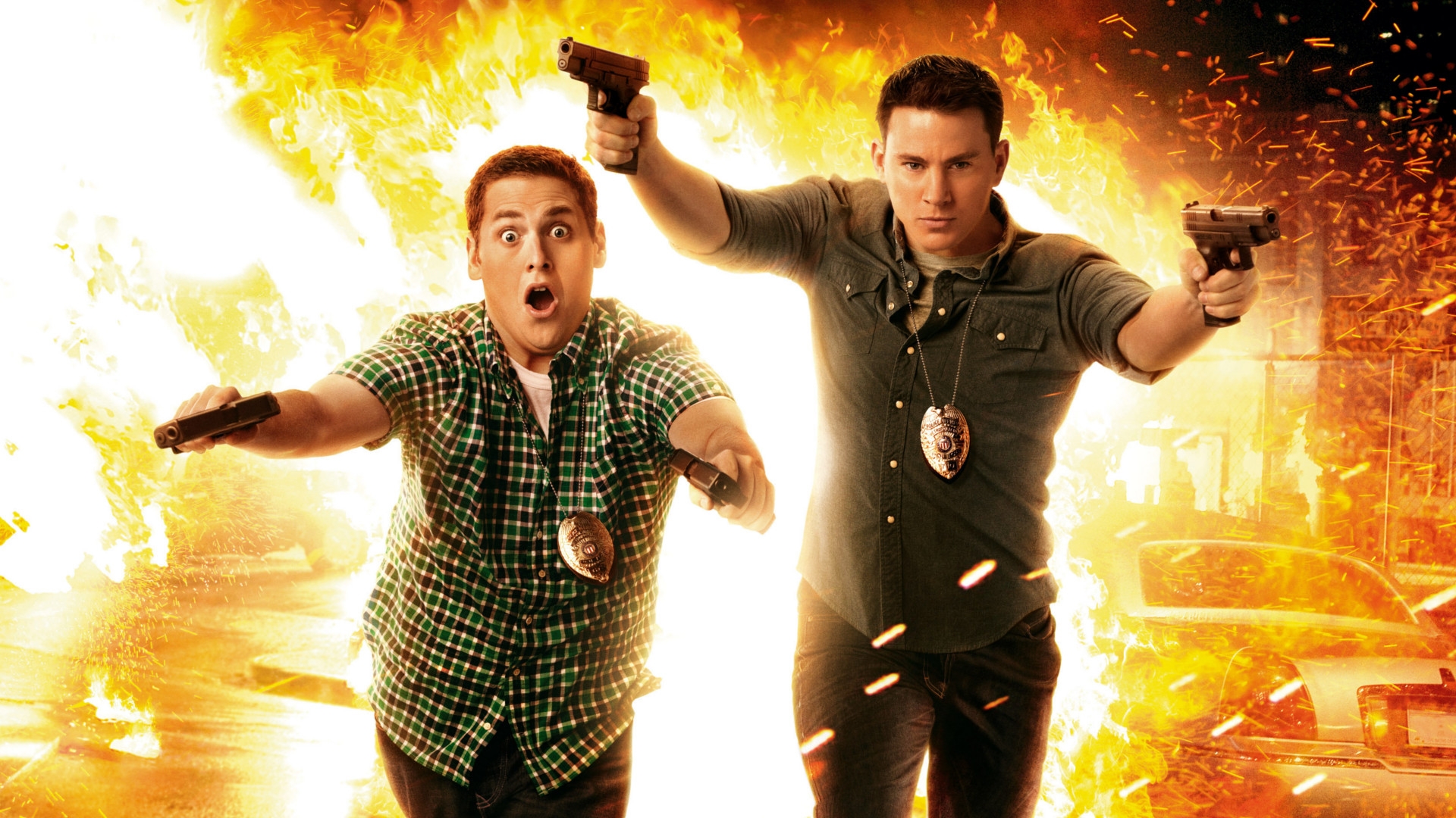 Wallpapers jonah hill channing tatum jump street 21 blast on the desktop