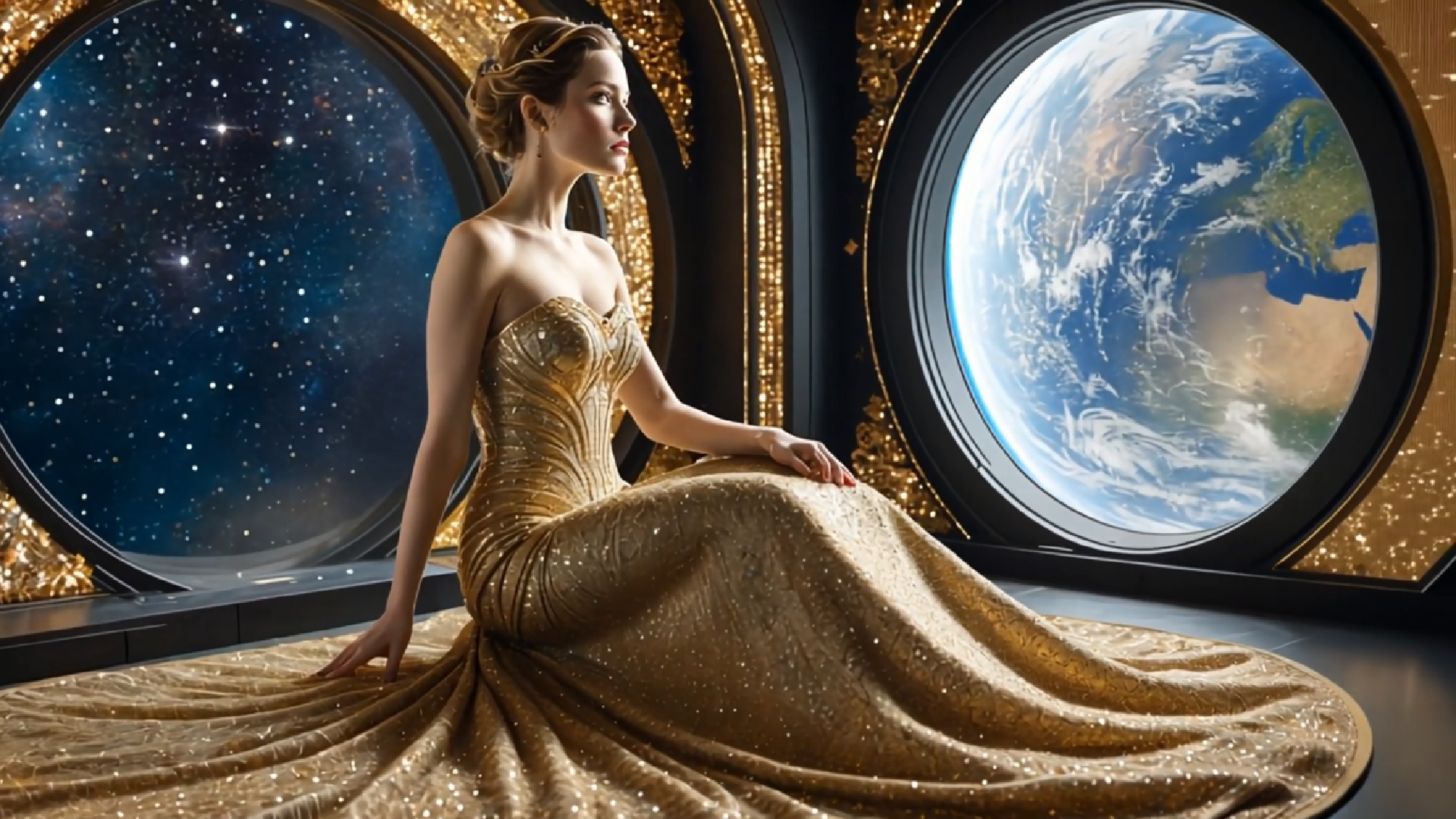 Бесплатное фото Окно на Землю