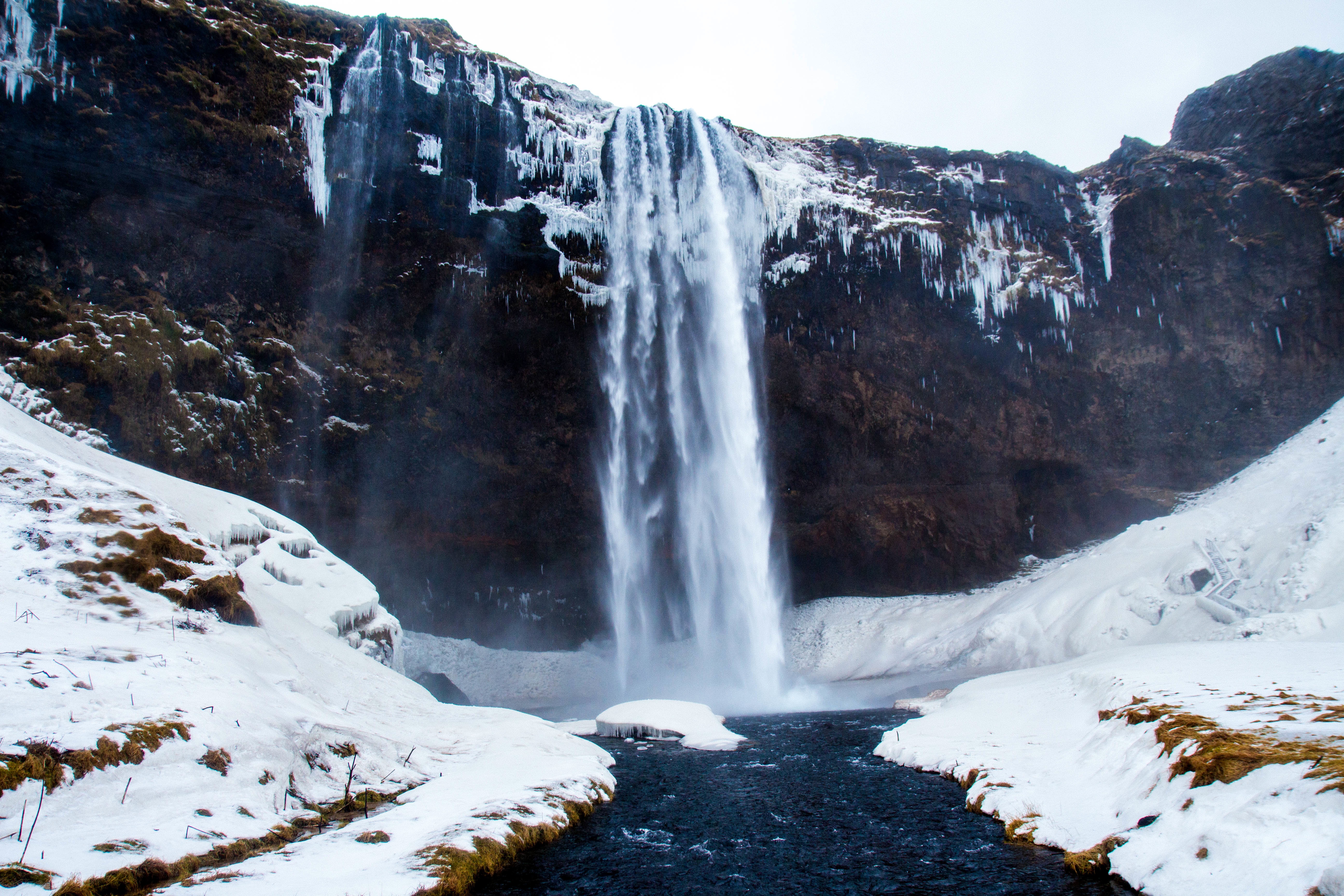 Wallpapers water waterfall mountain on the desktop