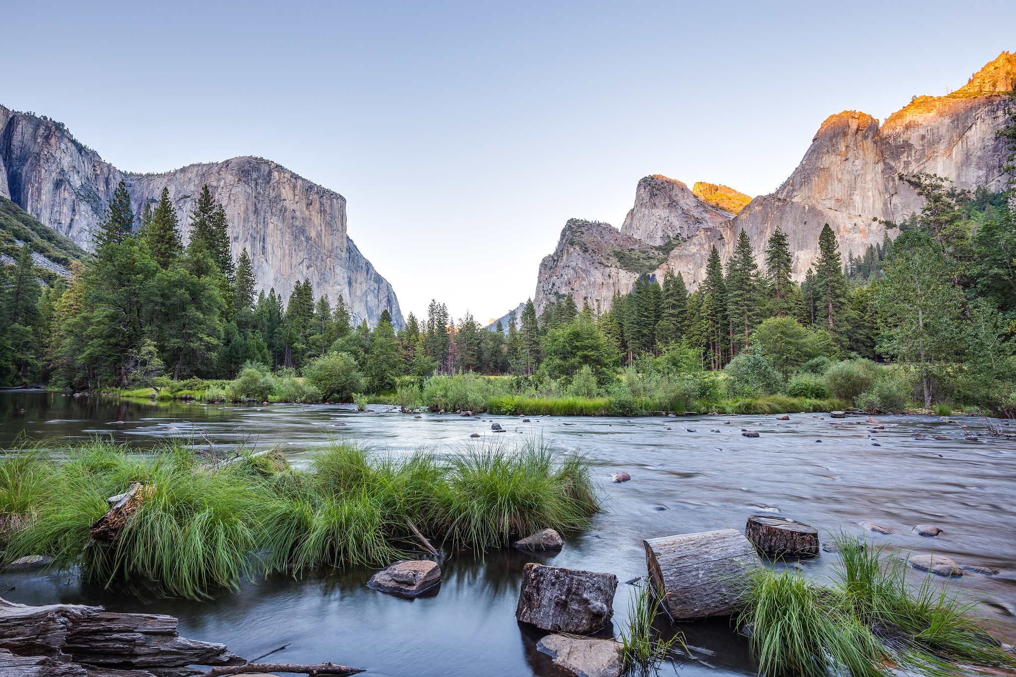 Wallpapers California Merced river landscape on the desktop